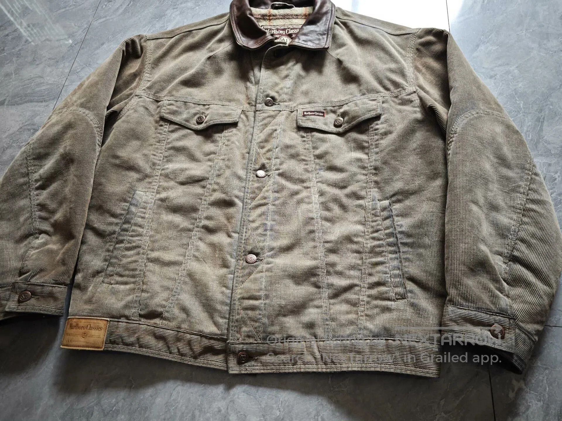 Marlboro Classics rust corduroy trucker jacket. Size US XL / EU 56 / 4 - 3 Thumbnail