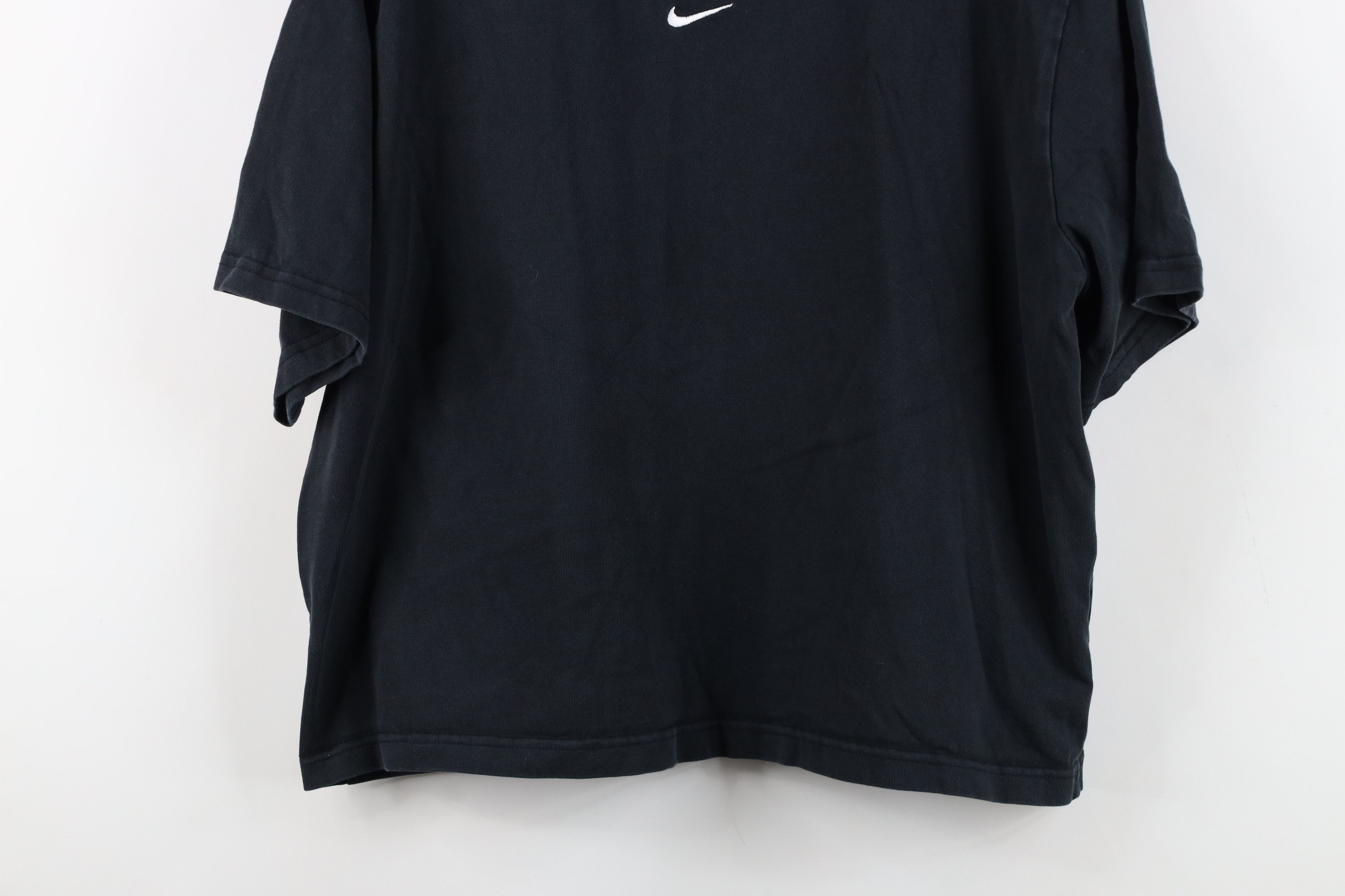 Nike Vintage Y2K Nike Center Swoosh Loose Fit Cropped T-Shirt Size L / US 10 / IT 46 - 3 Thumbnail