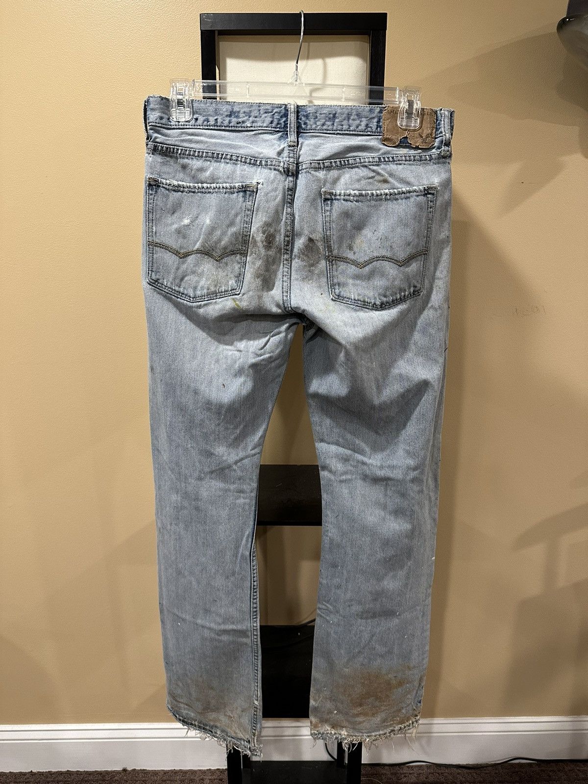 American Eagle Outfitters × Vintage Vintage American Eagle Outfitters Distressed Boot Blue Denim Size US 32 / EU 48 - 3 Thumbnail