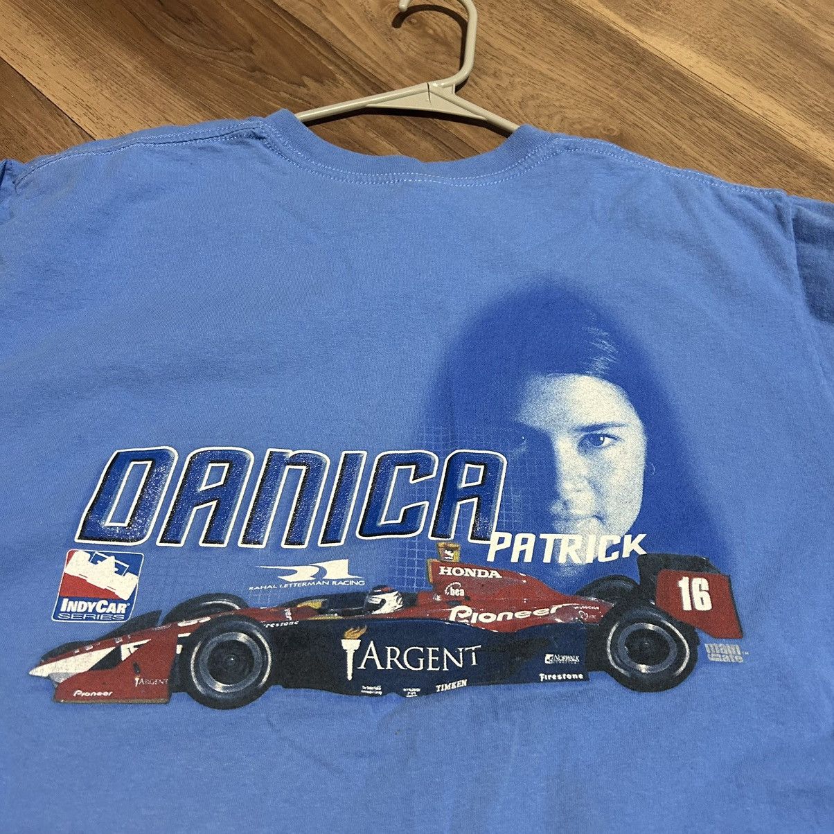 NASCAR × Vintage Vintage Danica Patrick NASCAR Blue Gildan T-Shirt Large Size US L / EU 52-54 / 3 - 6 Thumbnail