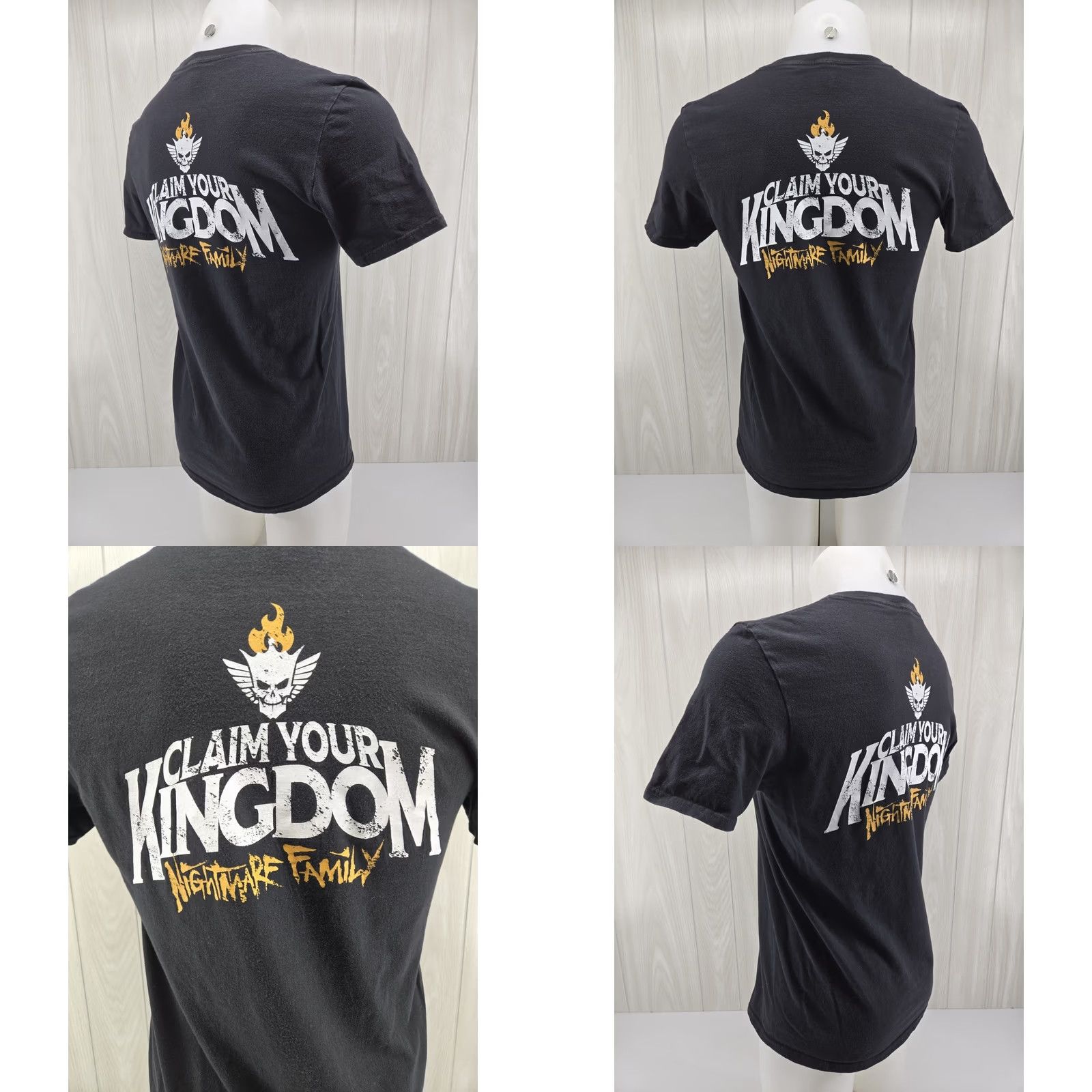 RHODE WWE Cody Rhodes “Claim Your Kingdom Nightmare” Wrestling Men's T-Shirt MEDIUM Black Cotton Short Sleeve Crew Neck 2020s Gildan 5000 Used Mens Size US M / EU 48-50 / 2 - 8 Thumbnail