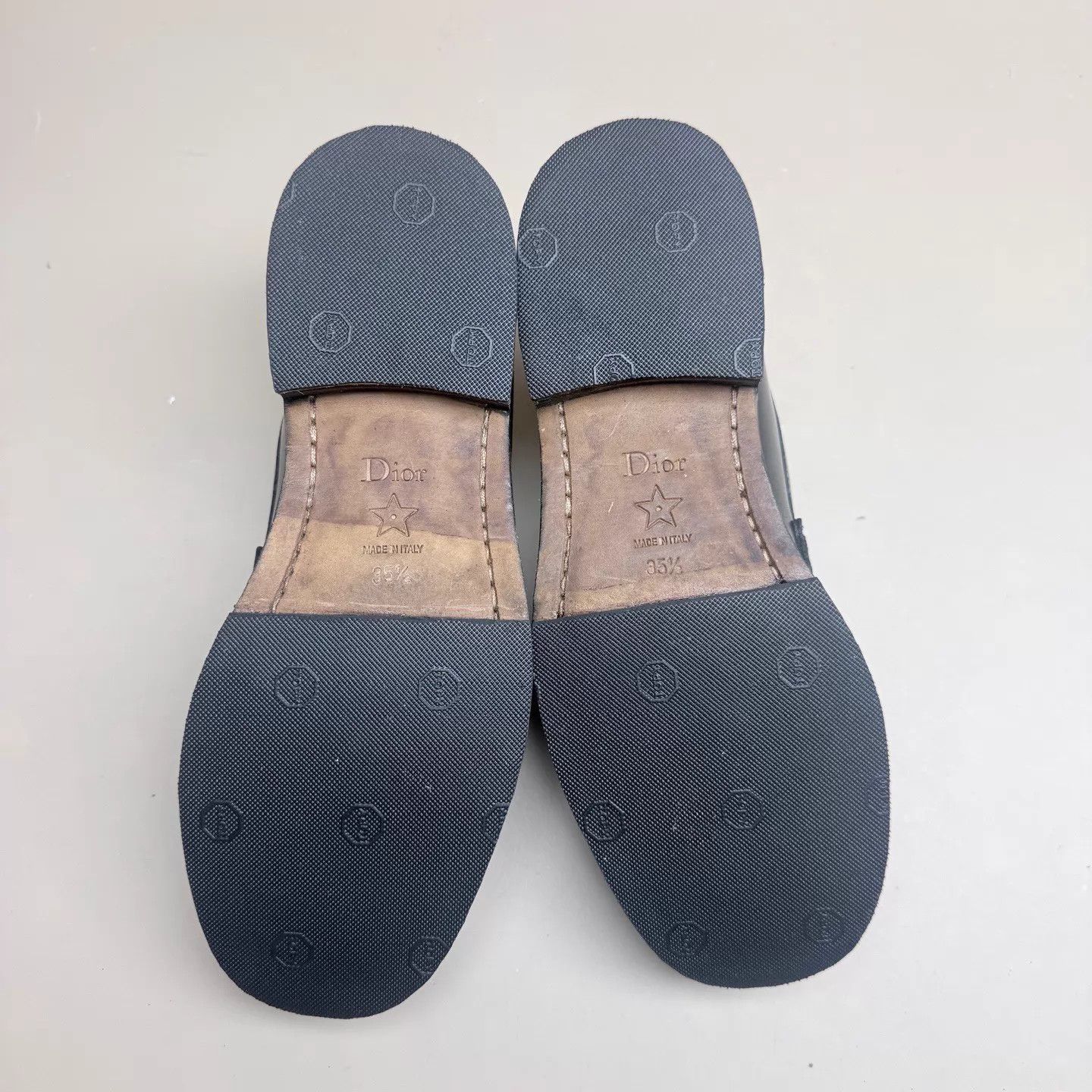 Dior Dior Black & Gold Slogan Loafers 35.5 99 New Size US 5 / IT 35 - 6 Thumbnail