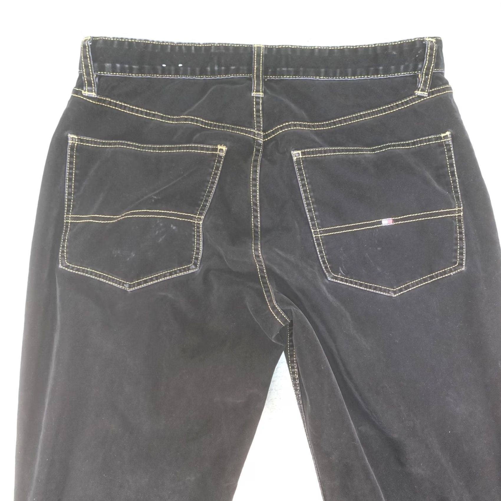 Denime VINTAGE Tommy Jeans Jeans Mens 32x32 Black Straight Leg Denim Y2K 2002 Soft Size US 32 / EU 48 - 7 Thumbnail