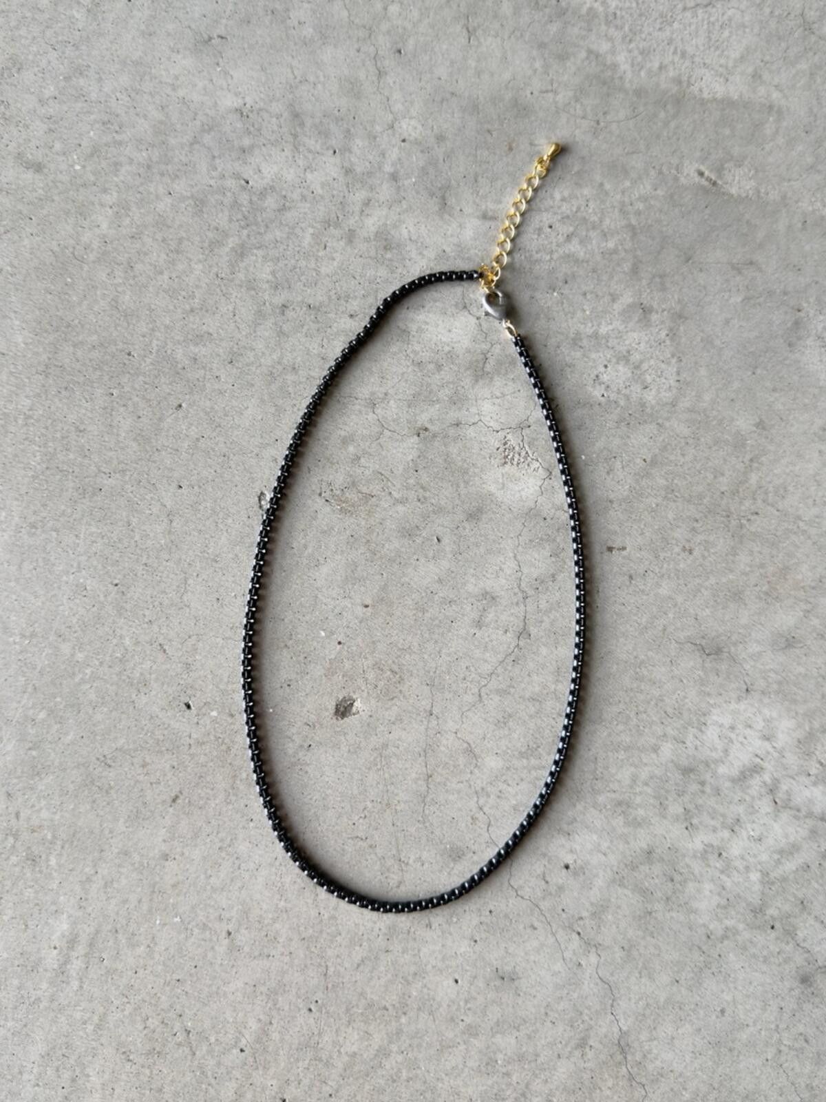Zara Black Box Chain Necklace / Gold Extender / Minimal Jewelry Size ONE SIZE - 2 Thumbnail
