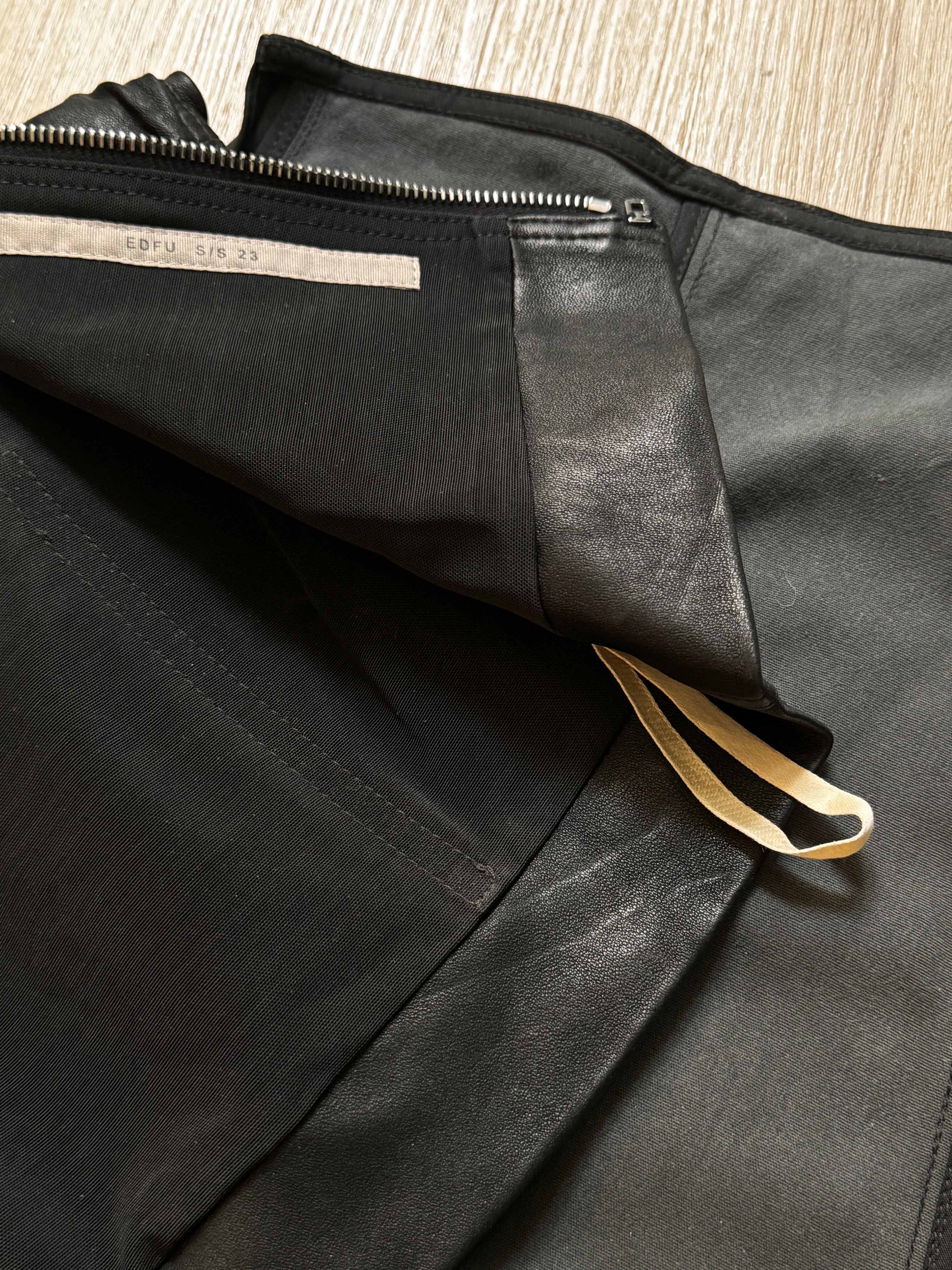 Rick Owens Black leather dress as seen on Kendal Jenner Size XS / US 0-2 / IT 36-38 - 6 Thumbnail
