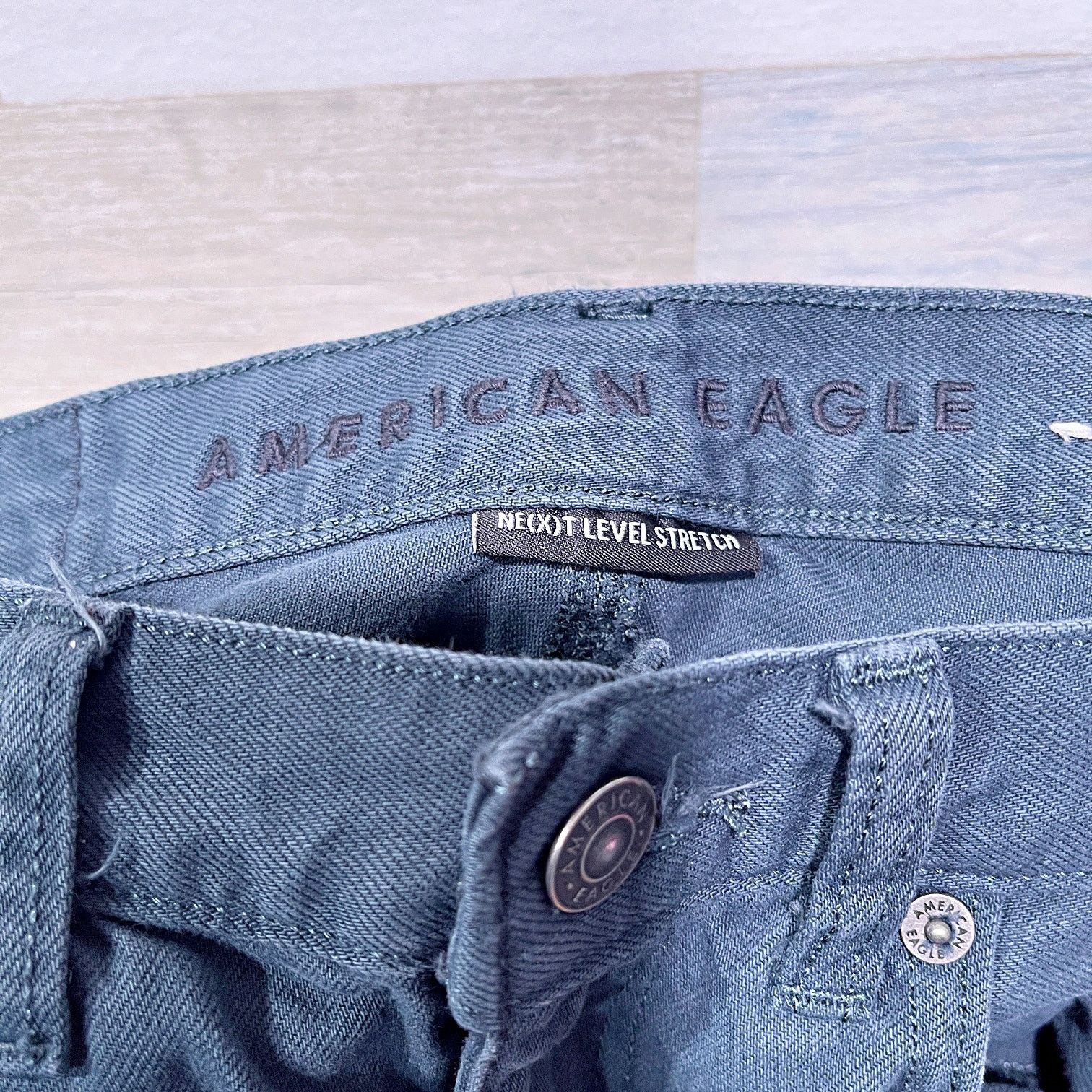 American Eagle Outfitters AMERICAN EAGLE Mom Jeans Slate Blue High Rise Womens 00R Size 24" / US 00 / IT 34 - 5 Thumbnail