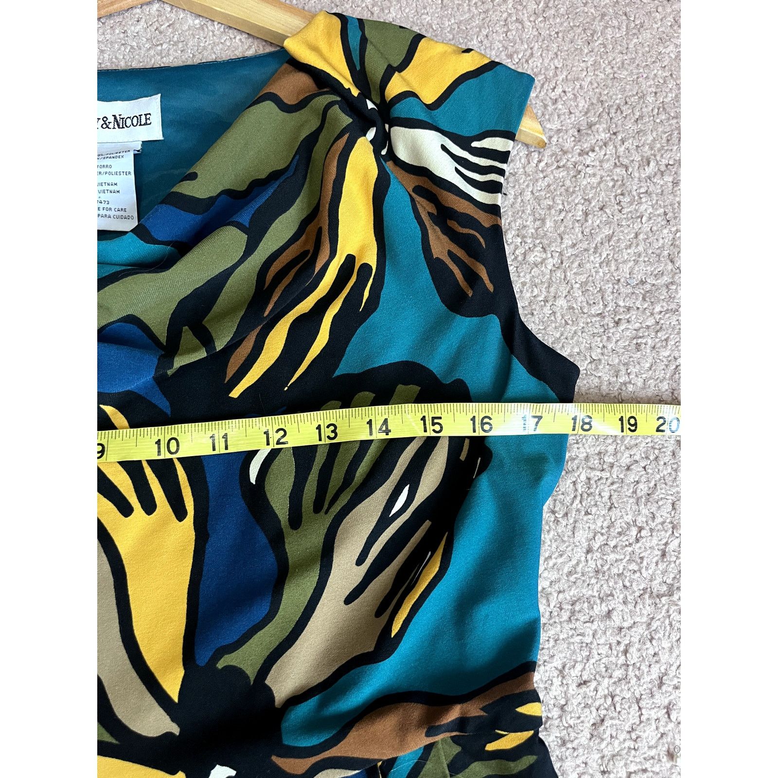 Vintage Women's Vintage Danny & Nicole Maxi Graphic Print Dress M Size M / US 6-8 / IT 42-44 - 5 Thumbnail