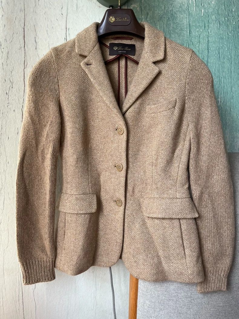 Loro Piana LORO PIANA Suede cashmere coat and suit Size S / US 4 / IT 40 - 1 Thumbnail