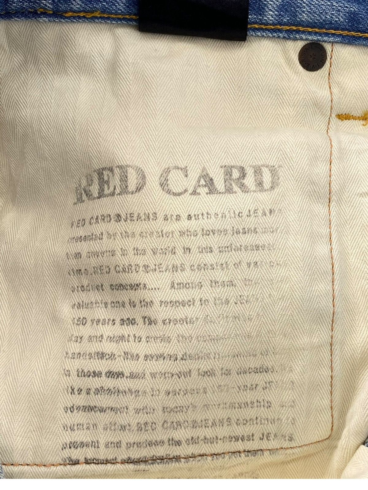 Japanese Brand Red Card X Selvedge Size US 34 / EU 50 - 11 Thumbnail