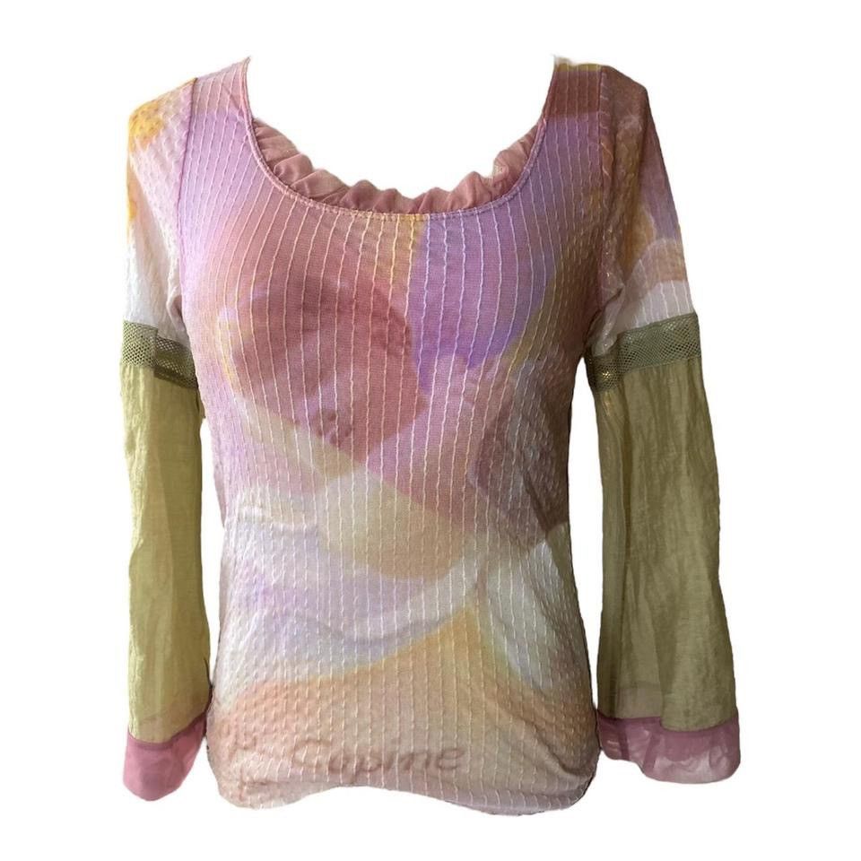 image of Cop Copine Cherub Mesh Top in Pink, Women's (Size Small)