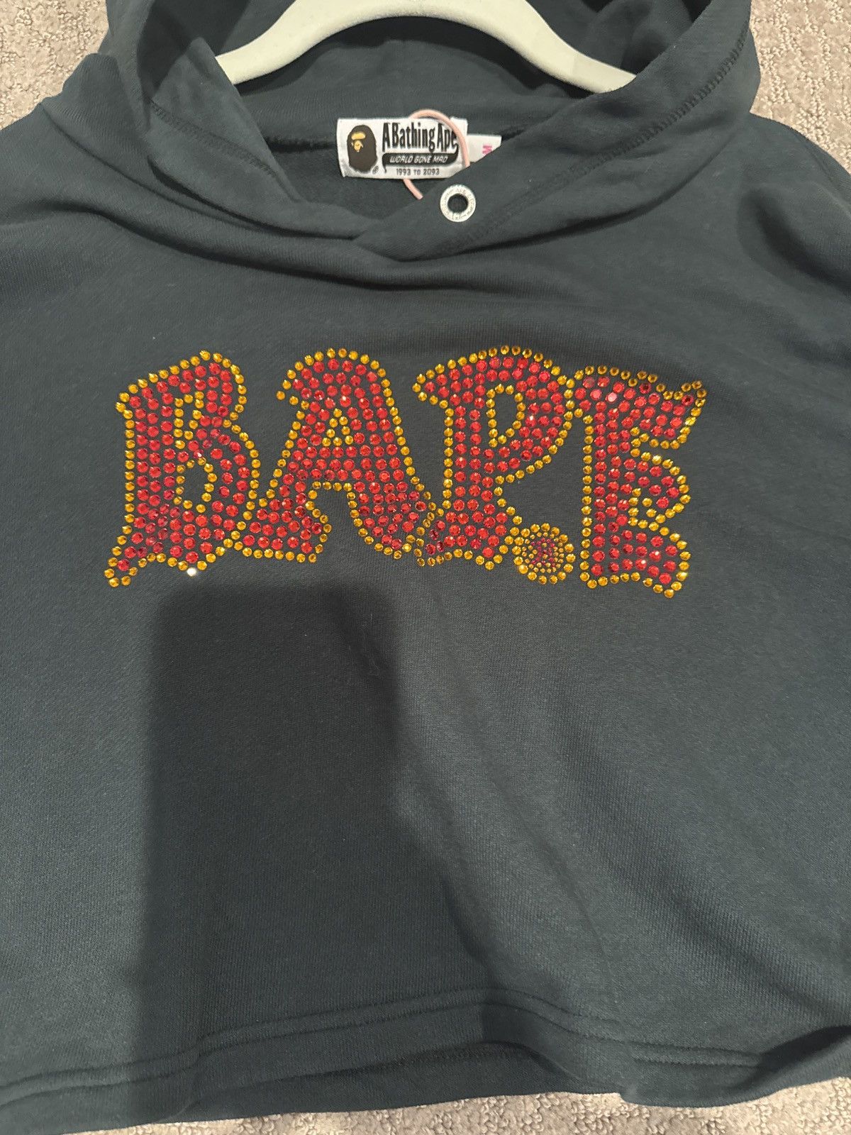 Bape Rhinestone Hoodie | Grailed