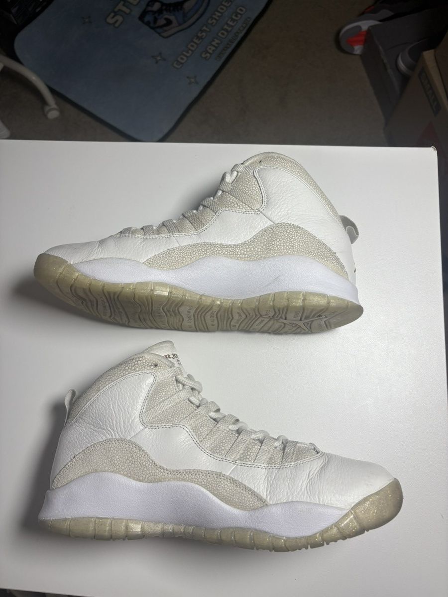 Jordan Brand OVO x Air Jordan 10 Retro 'White size 10.5 Size US 10.5 / EU 43-44 - 3 Thumbnail