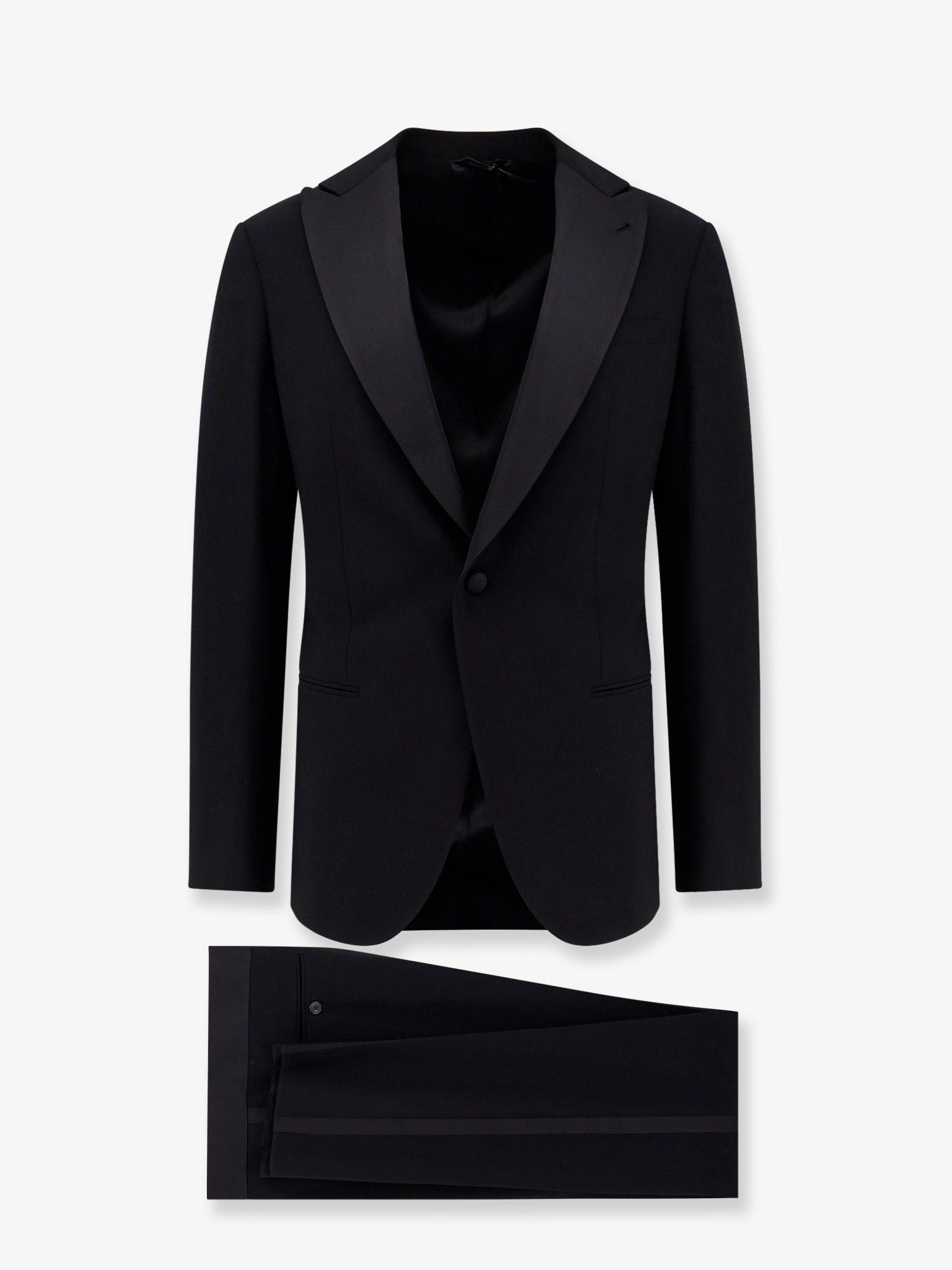 Giorgio Armani Soho Virgin Wool Tuxedo Size US M / EU 48-50 / 2 - 1 Thumbnail