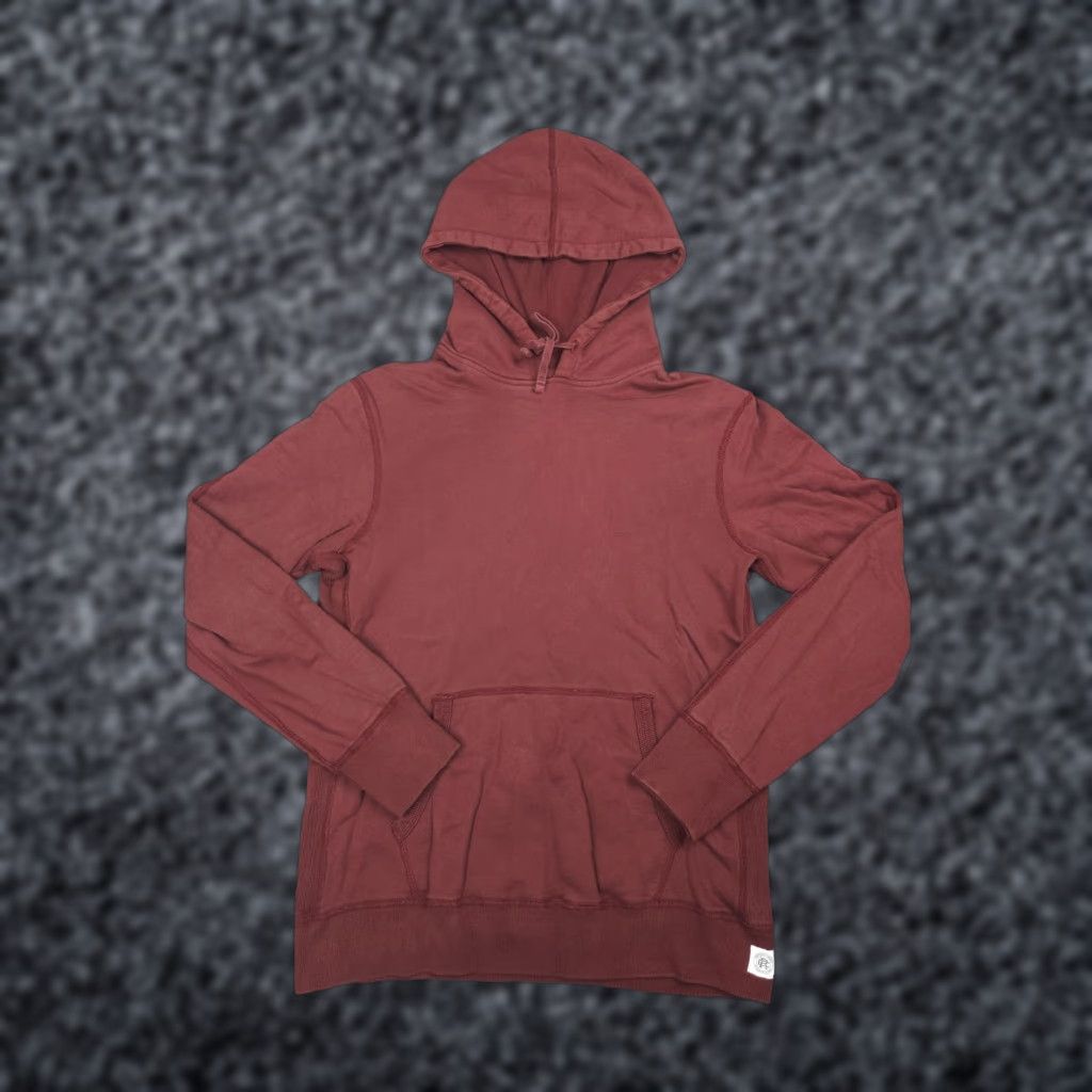 Reigning Champ Reigning Champ Hoodie Women Medium Red 100% Cotton Hooded Pullover Sweatshirt Size M / US 6-8 / IT 42-44 - 1 Thumbnail
