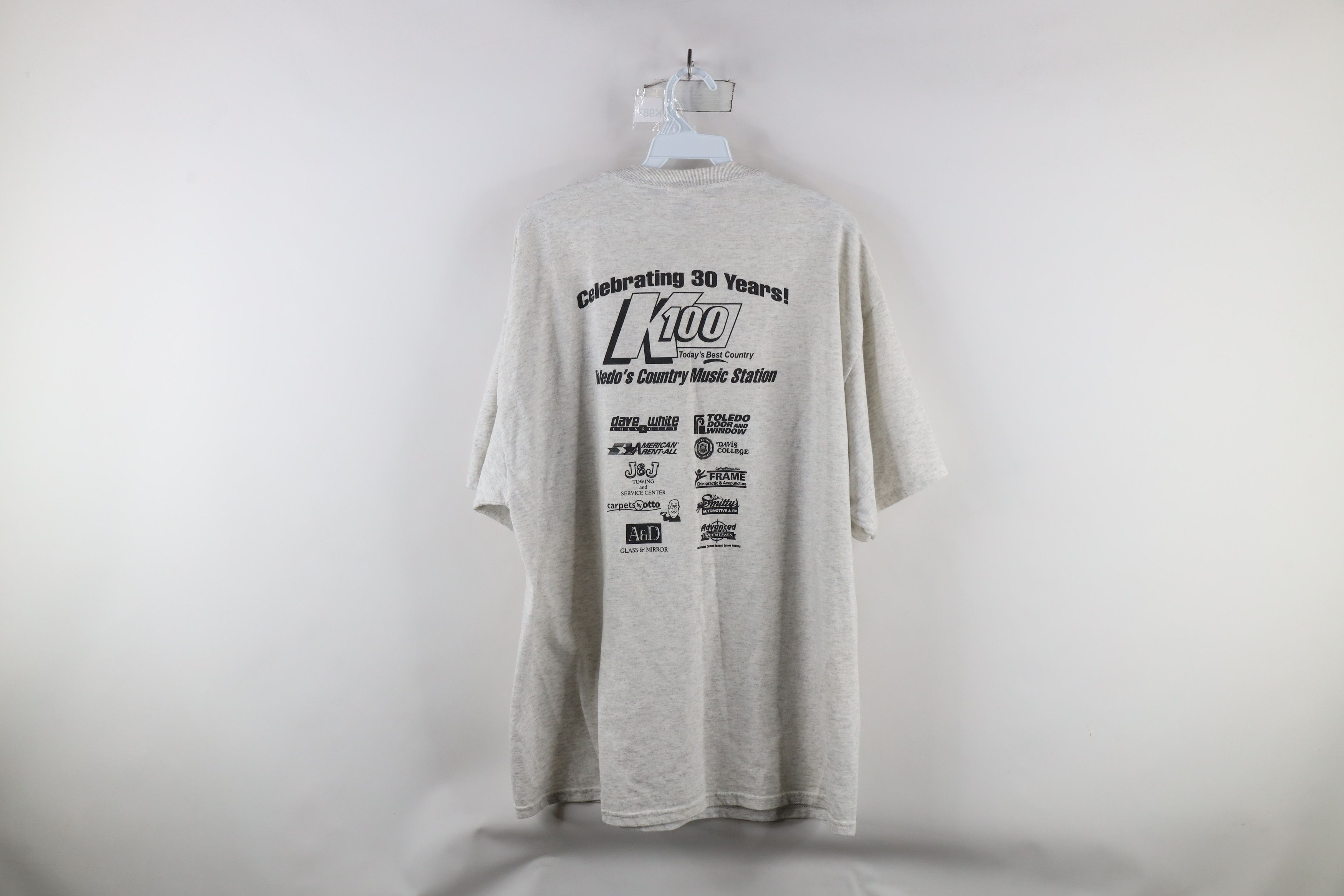 Vintage Vintage 90s K100 Today's Best Country Radio Station T-Shirt Size US XL / EU 56 / 4 - 9 Thumbnail