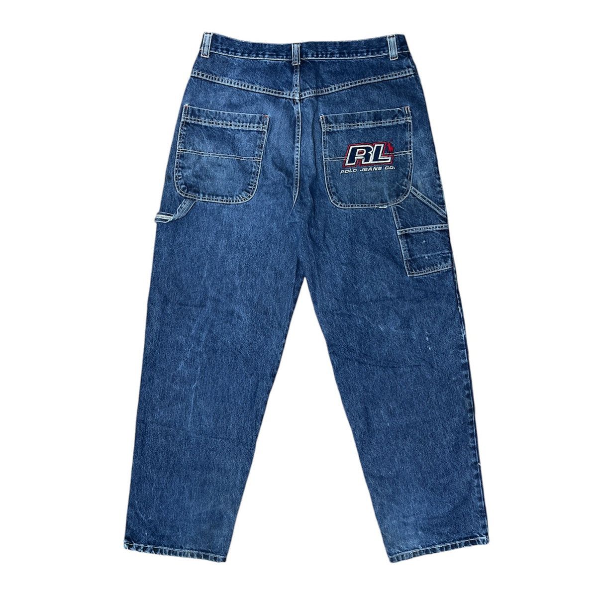 Polo Ralph Lauren × Vintage 90s polo carpenter jeans Size US 40 / EU 56 - 2 Thumbnail