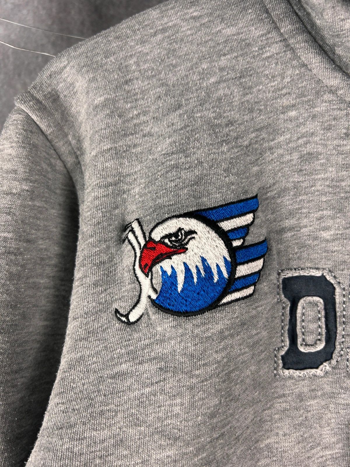 Vintage Die Adler Mannheim grey zip hoodieb ig logo spellout Size US M / EU 48-50 / 2 - 4 Thumbnail