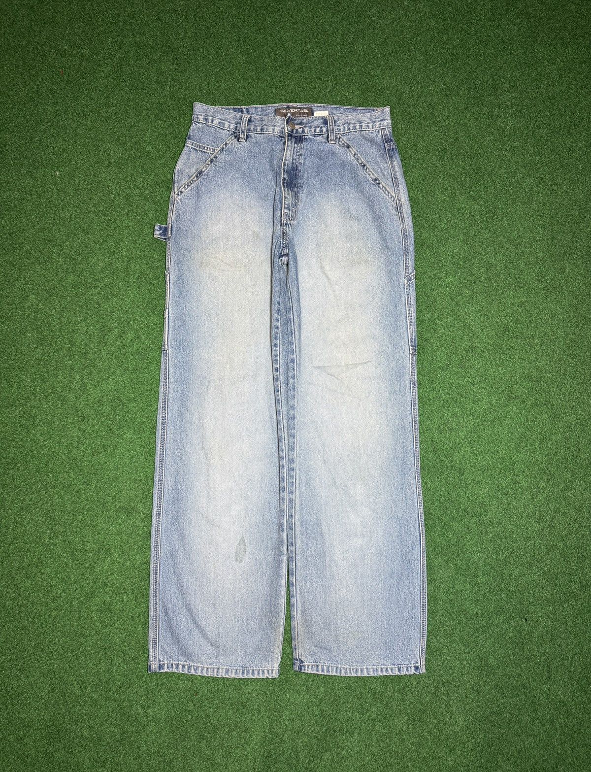 Levi's Vintage Clothing Vtg 90s Silvertab Levis Carpenter Baggy Skater Grunge Jeans Size US 31 - 3 Thumbnail