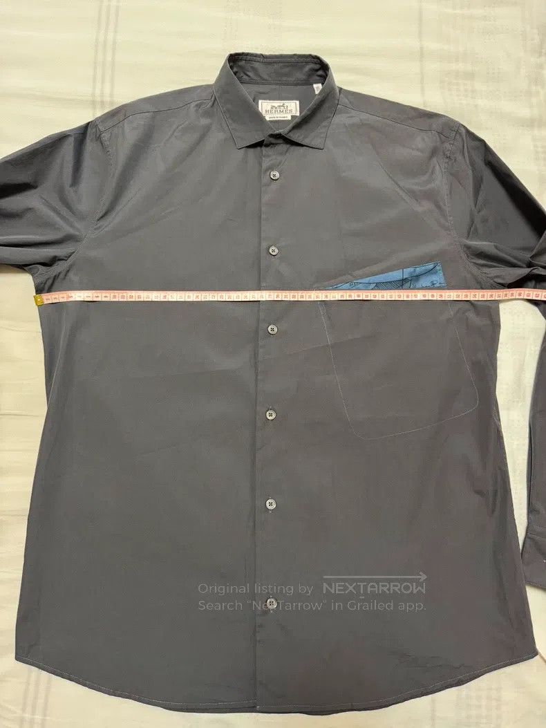 Hermes Hermes Cotton and silk blended shirt jacket Size US XXS / EU 40 - 4 Thumbnail