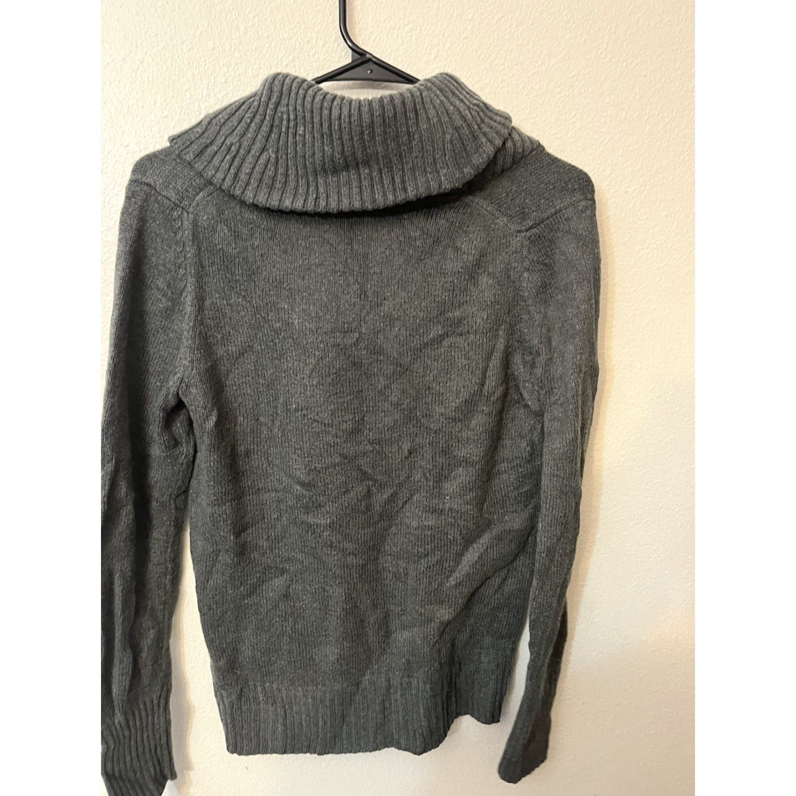 Gap Gap Sweater Womens Gray Pullover 1/4 Zip Shawl Collar Long Sleeve Casual Small Size S / US 4 / IT 40 - 2 Thumbnail