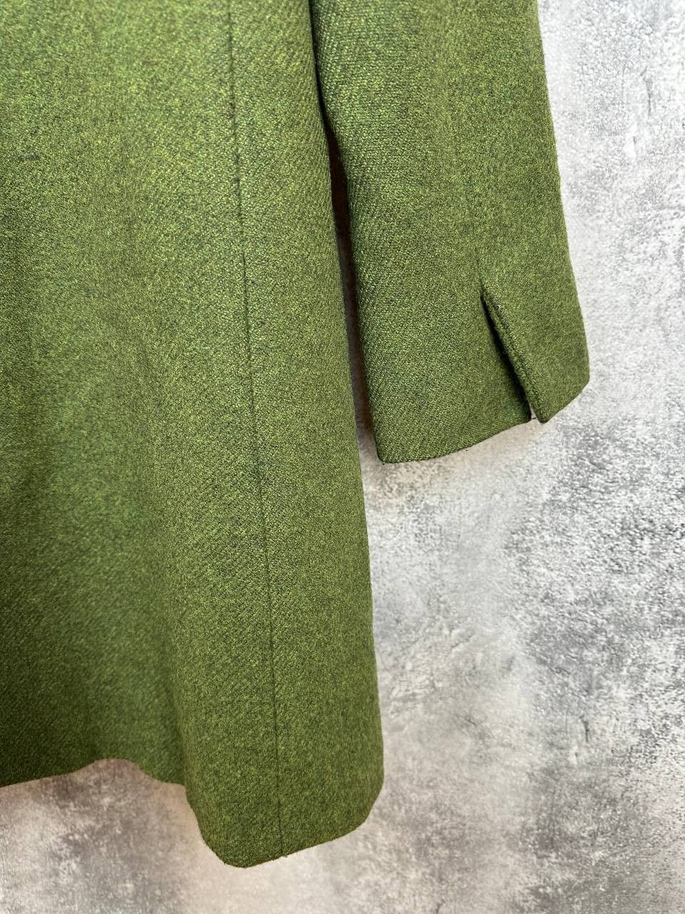 Weekend Max Mara Weekend Max Mara Wool Coat Green Button Front Mid Length Size S / US 4 / IT 40 - 10 Thumbnail
