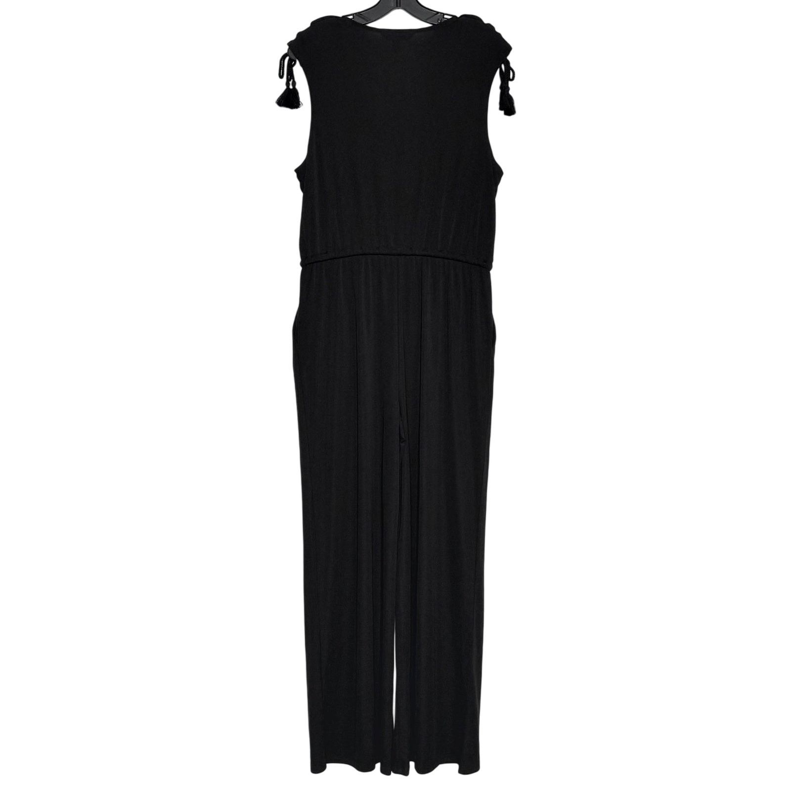 Lauren Ralph Lauren NWT Ralph Lauren Jumpsuit Black Slinky L Quiet Luxury Resort Size 34" / US 12 / IT 48 - 2 Thumbnail