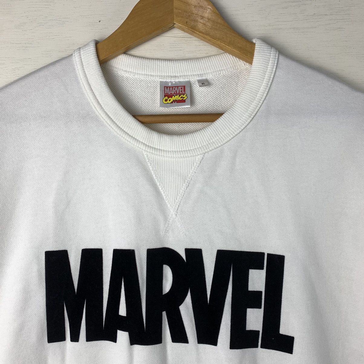 Japanese Brand × Marvel Comics × Vintage LAST DROP‼️ Vintage GU x Marvel Short Sleeve Sweatshirt Size US XL / EU 56 / 4 - 6 Thumbnail