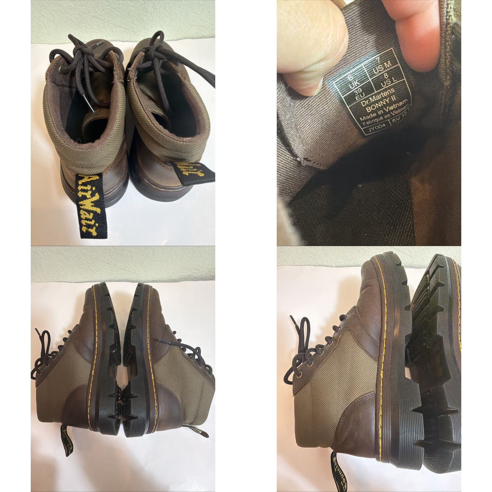 Dr. Martens Dr. Martens Men Bonny II Boots Ankle Brown Leather Round Toe Lace Up Casual Fashion 7 M Mens Boots Size US 7 / EU 40 - 9 Thumbnail