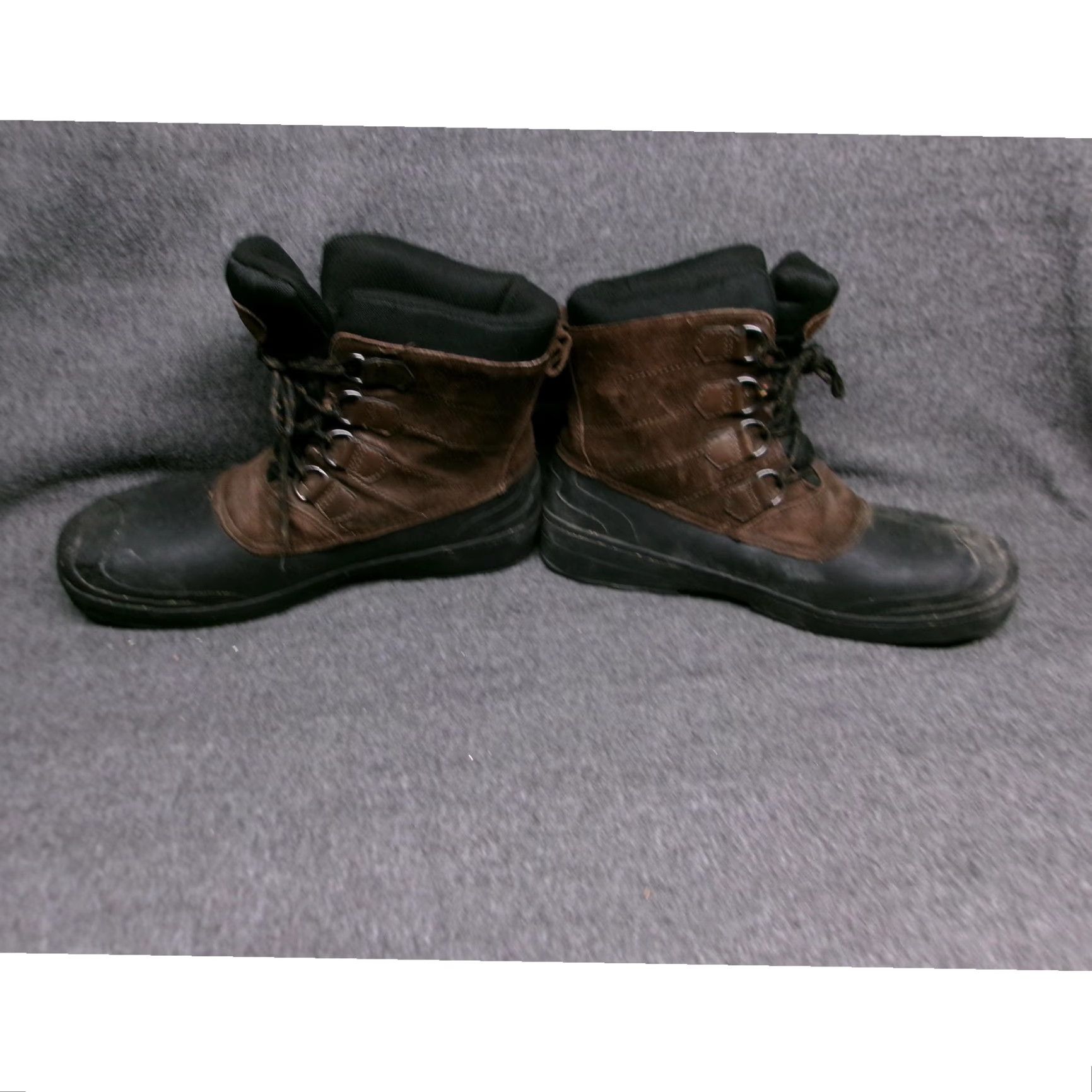 George George Boots Mens 11 Brown Black Outdoor Lace Up Waterproof Rugged Shoe Boot Mens Winter Outdoor Workwear Hiking Snow Gear Size US 11 / EU 44 - 3 Thumbnail