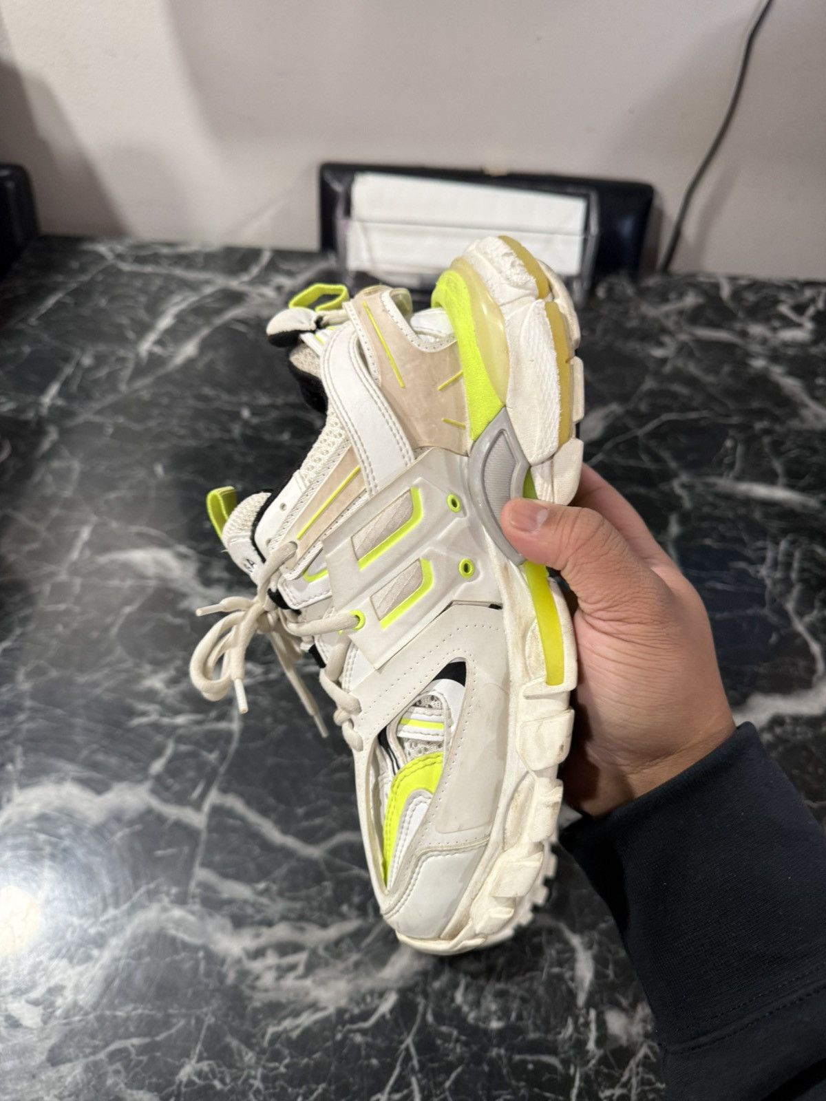 Balenciaga Balenciaga Track White Yellow Size 37 EU / 7 US Size US 7 / IT 37 - 11 Thumbnail