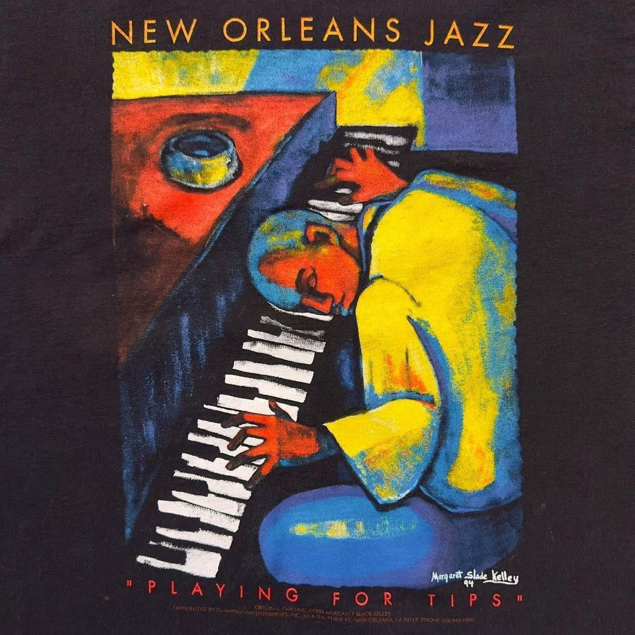 Vintage 1994 New Orleans Jazz Festival Margaret Slade Kelly Art Tee Size US M / EU 48-50 / 2 - 3 Thumbnail
