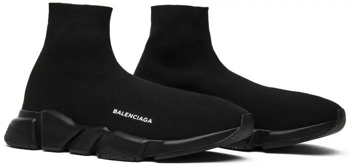 Balenciaga o1tr1nto0525 Speed Recycled Knit Sneakers in Black Size US 10 / EU 43 - 6 Thumbnail