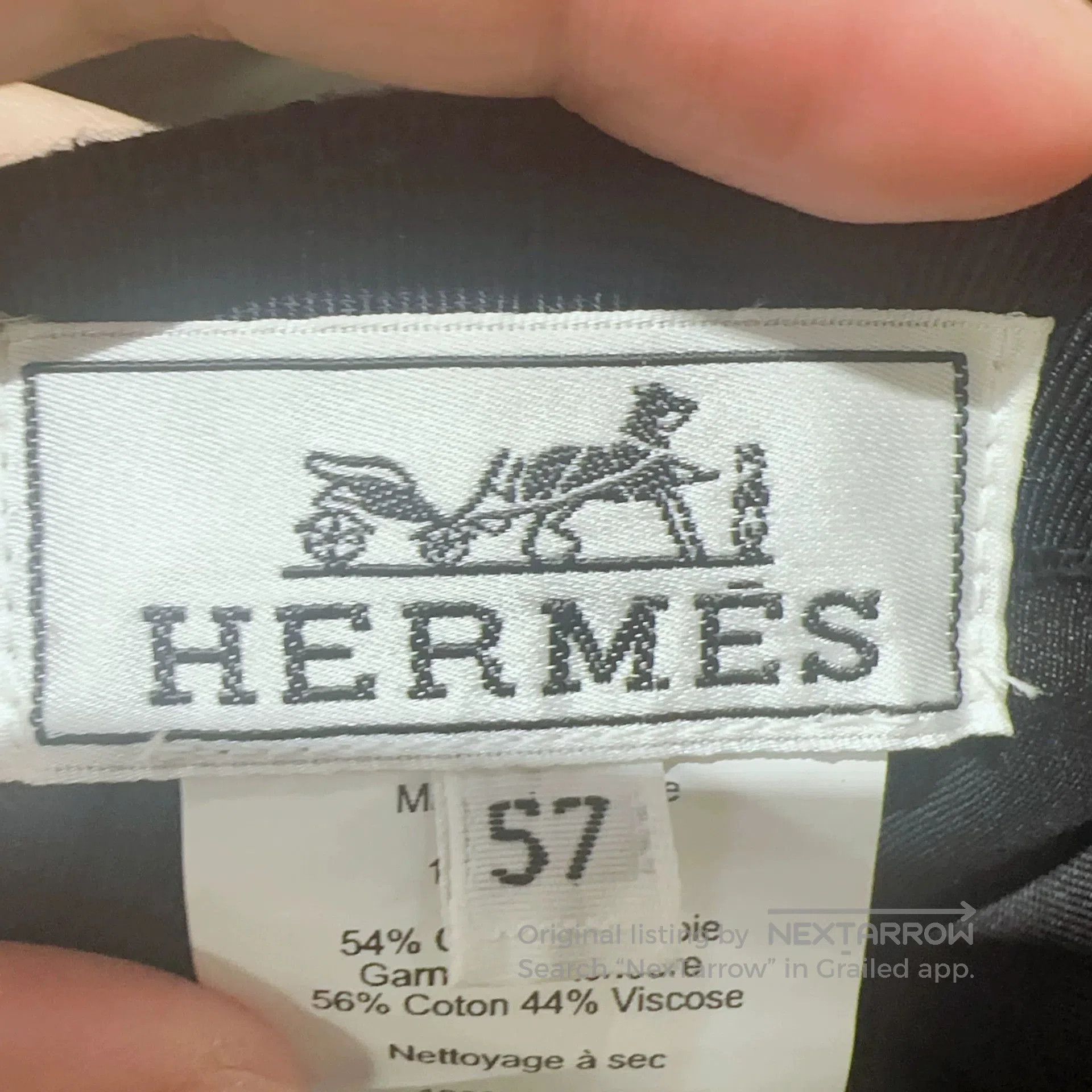 Hermes hermès denim baseball cap with logo. Size ONE SIZE - 5 Thumbnail