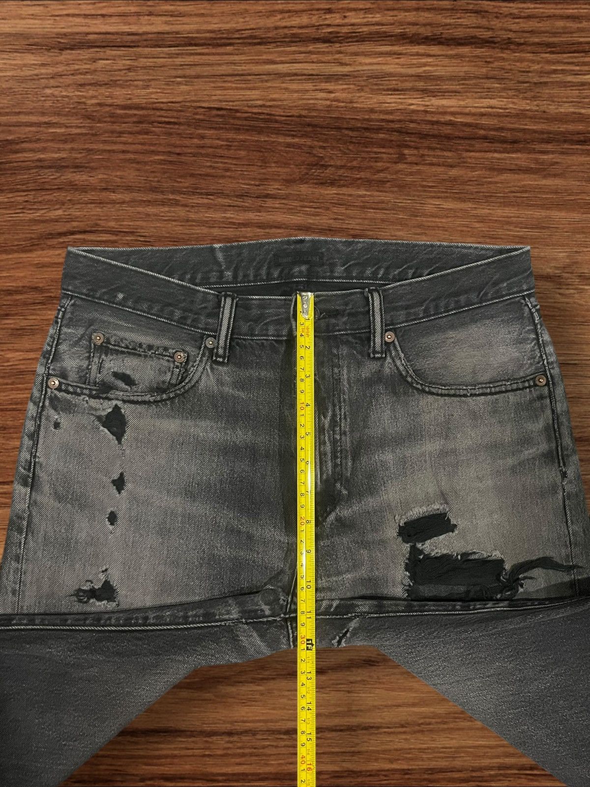 Japanese Brand × Jun Takahashi × Uniqlo Vintage Japanese Brand Uniqlo Distressed Loose Fit Jeans Size US 32 / EU 48 - 14 Thumbnail