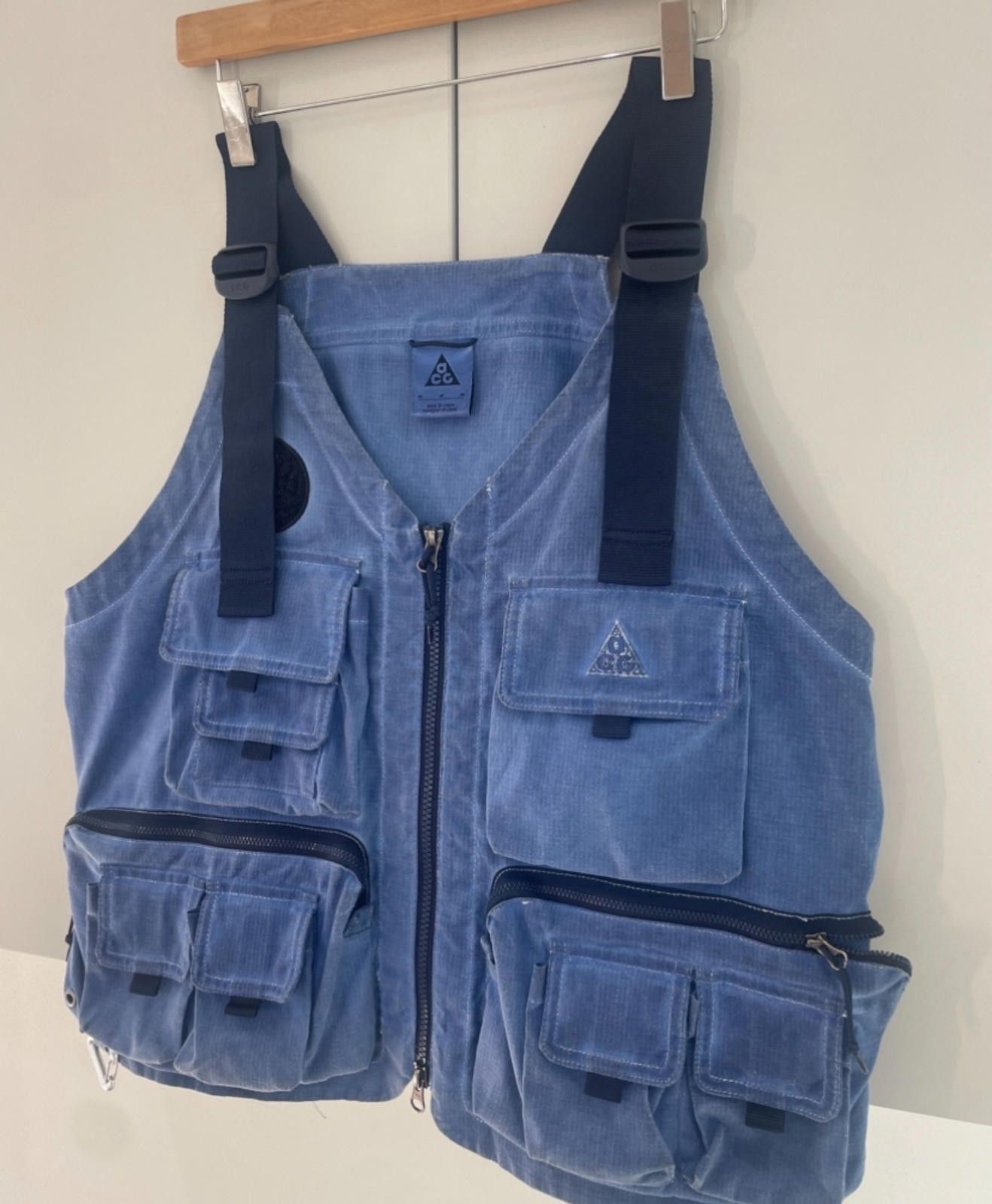 Nike Blue Nike ACG Cargo Utility Vest Gilet Style Jacket Size US M / EU 48-50 / 2 - 1 Thumbnail