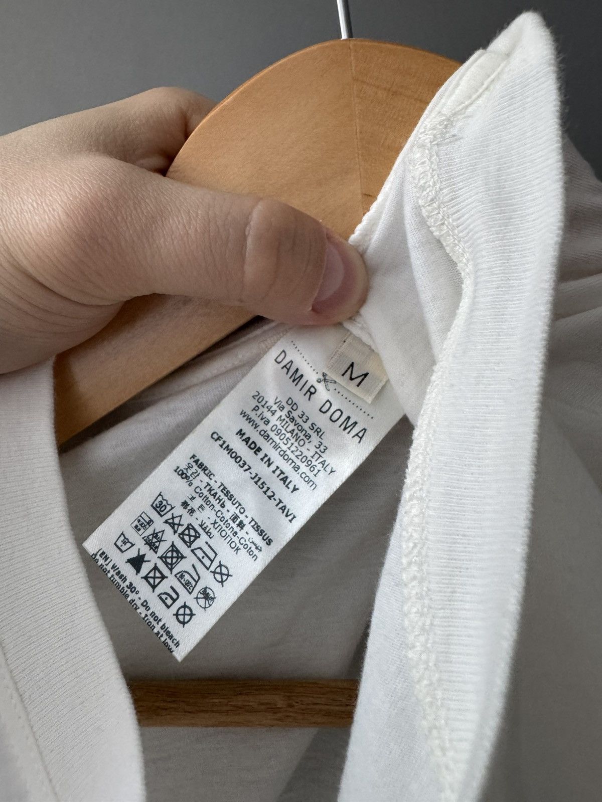 Damir Doma Damir Doma Front Hem White Long Sleeve M Size US M / EU 48-50 / 2 - 7 Thumbnail