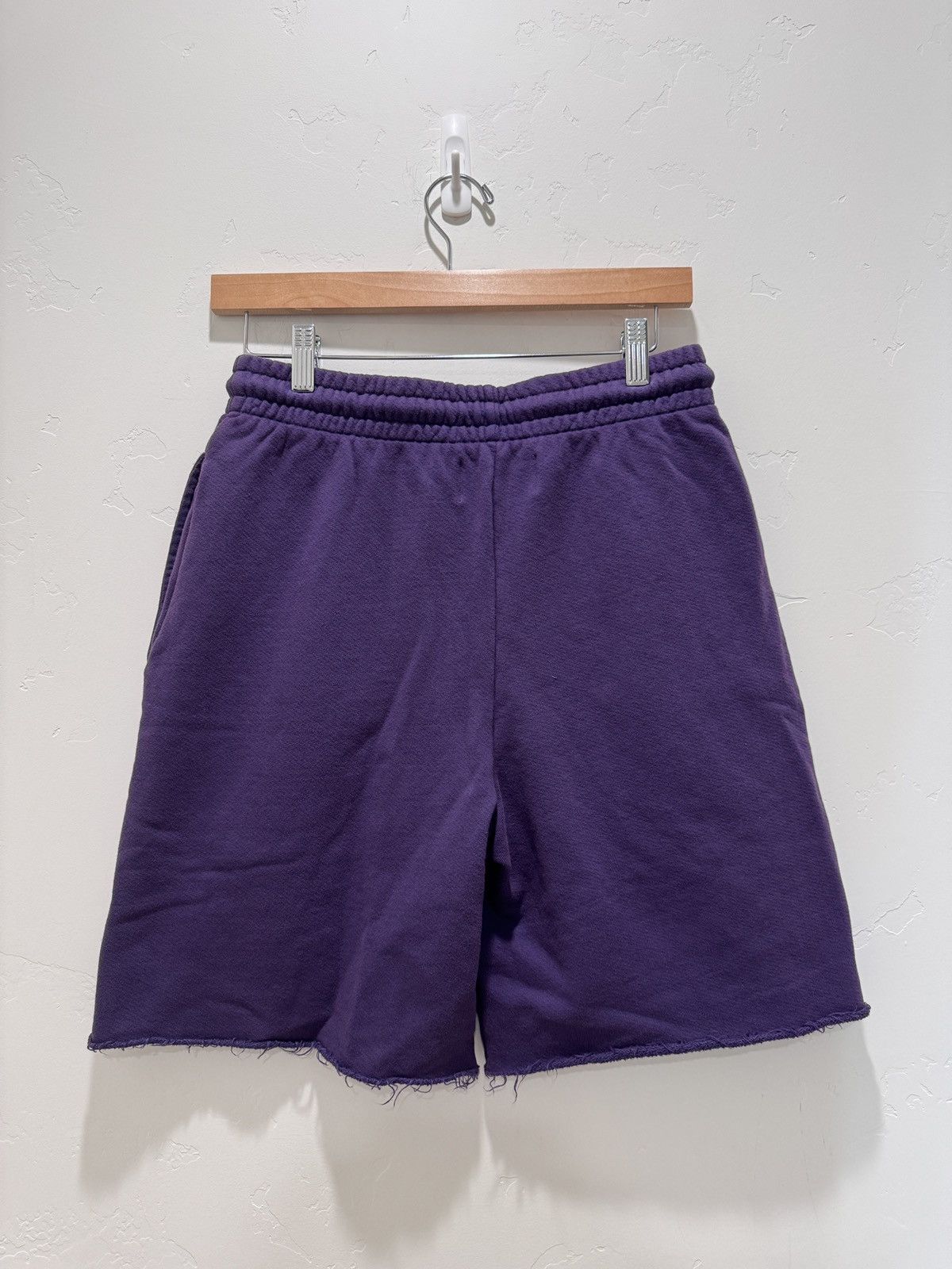 DENIM TEARS Denim Tears ADG Sweatshorts in Washed Purple Size US 30 / EU 46 - 2 Thumbnail