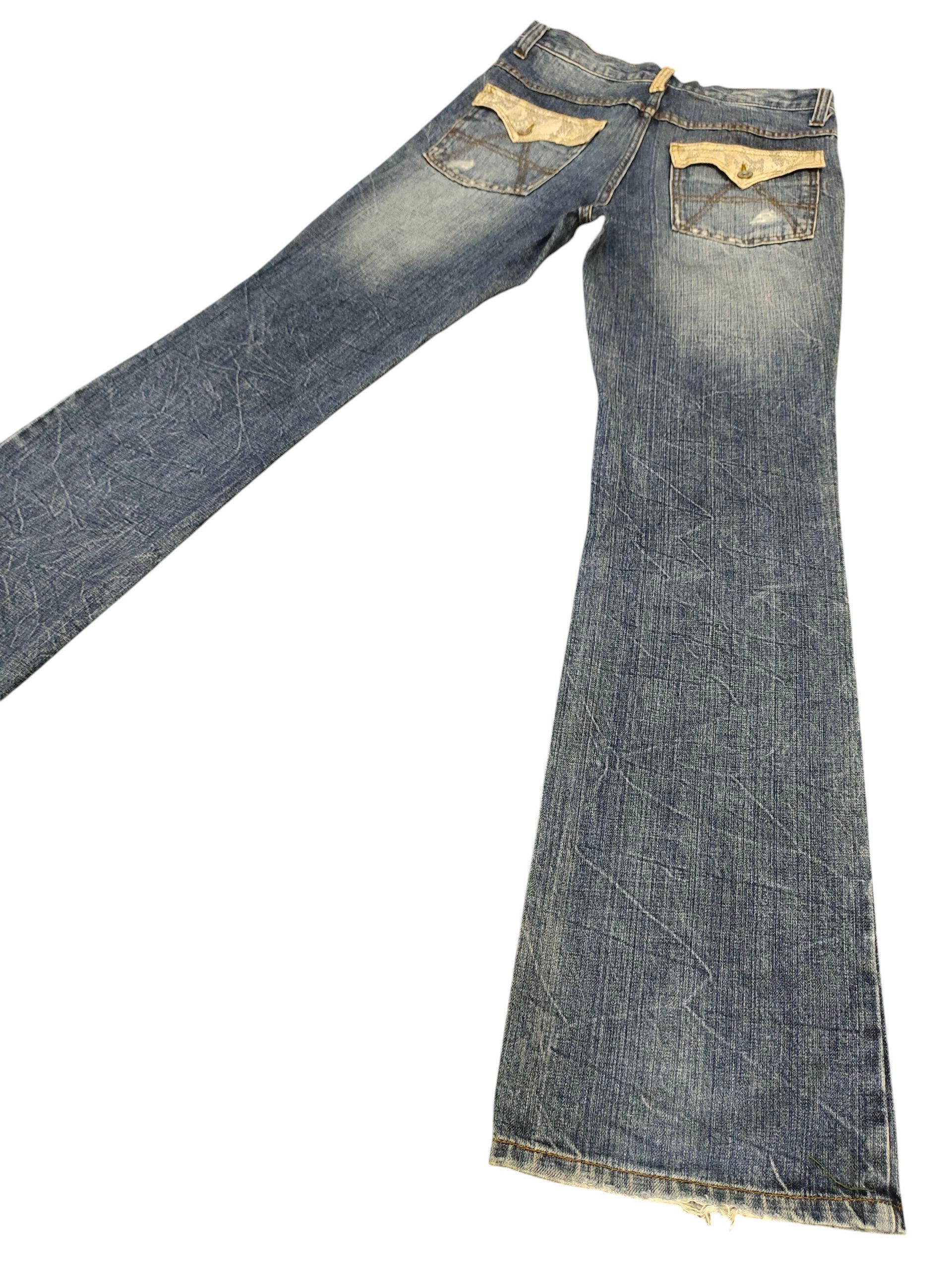 Tornado Mart Flare Jeans Beach Sound Japan Clawmark Distress Bootcut Size US 30 / EU 46 - 1 Thumbnail