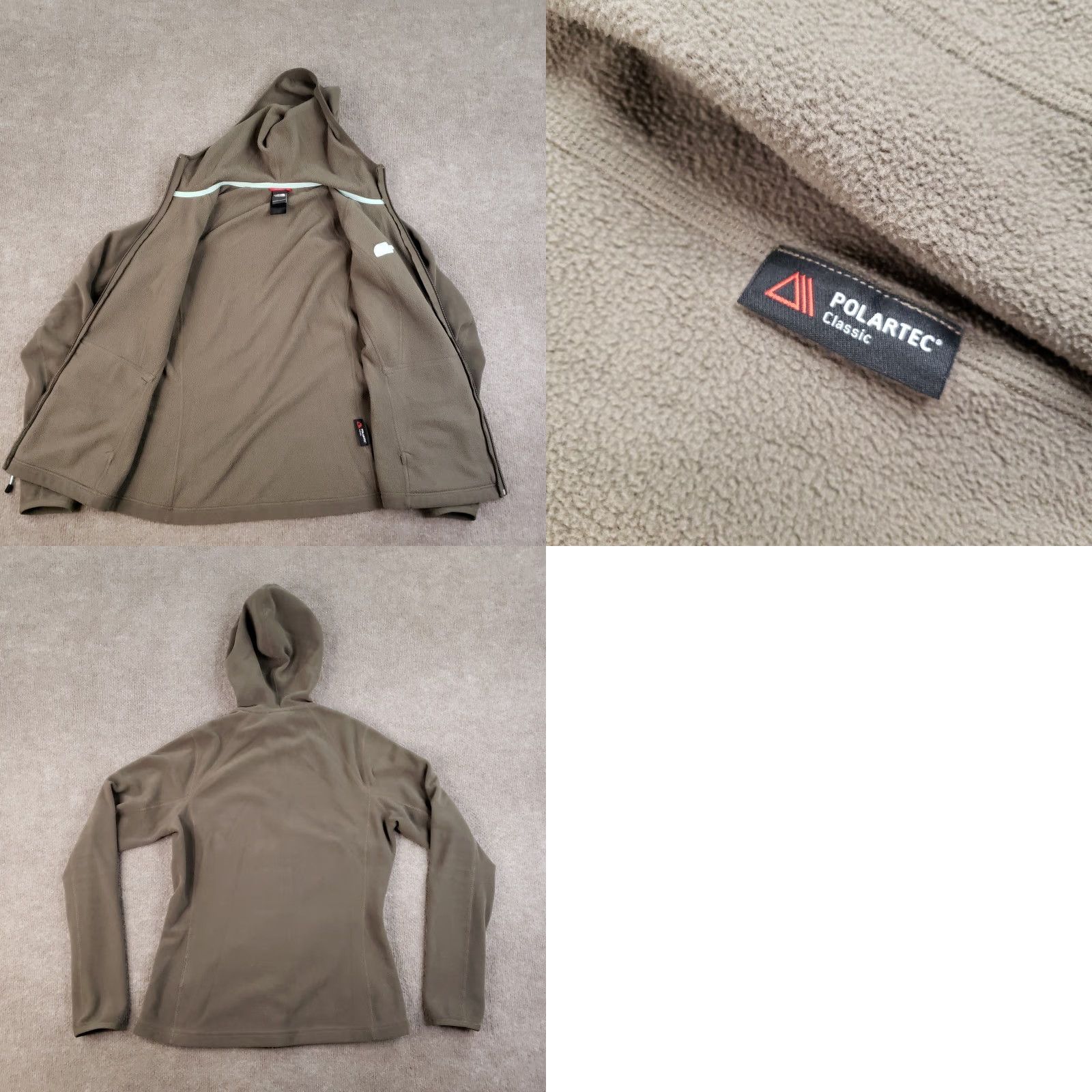 The North Face VINTAGE North Face Fleece Hoodie Womens S Green Polartec Full Zip Outdoor Jacket Size S / US 4 / IT 40 - 8 Thumbnail