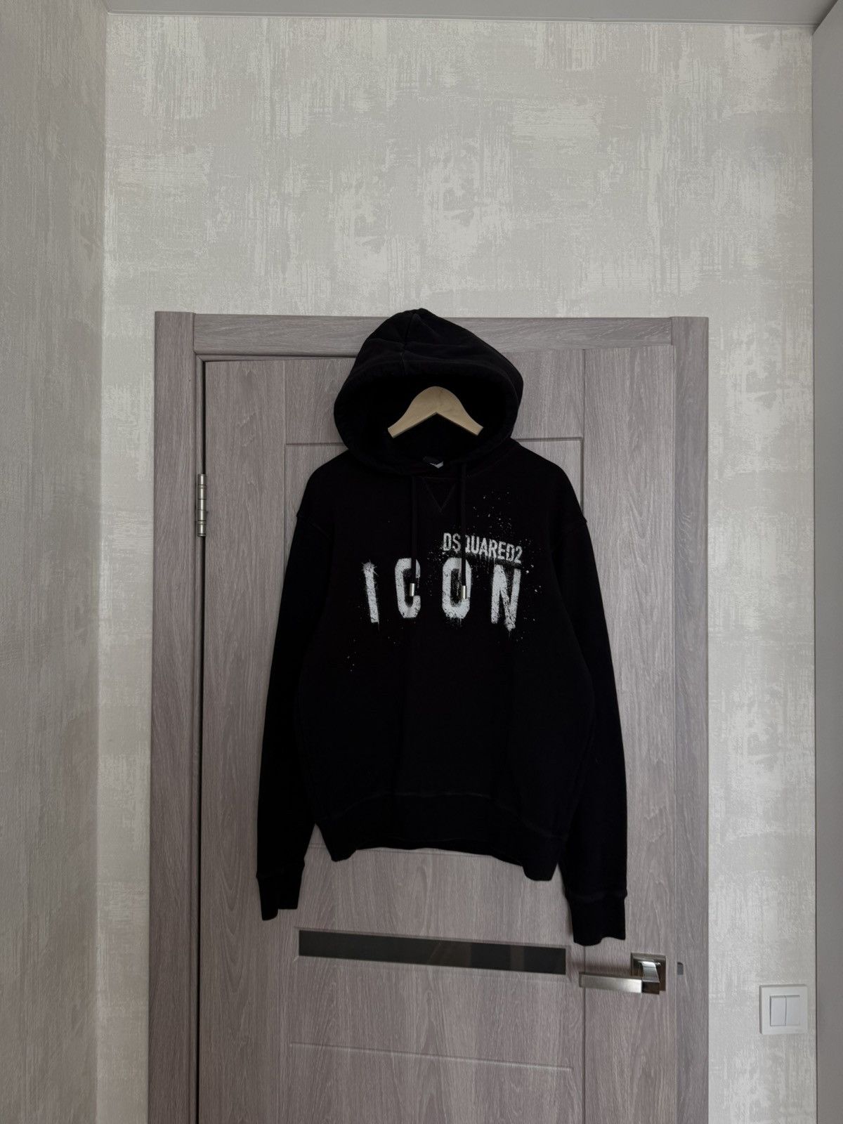 Dsquared2 dsqaured2 icon black and white paint splatter hoodie Size US M / EU 48-50 / 2 - 2 Thumbnail