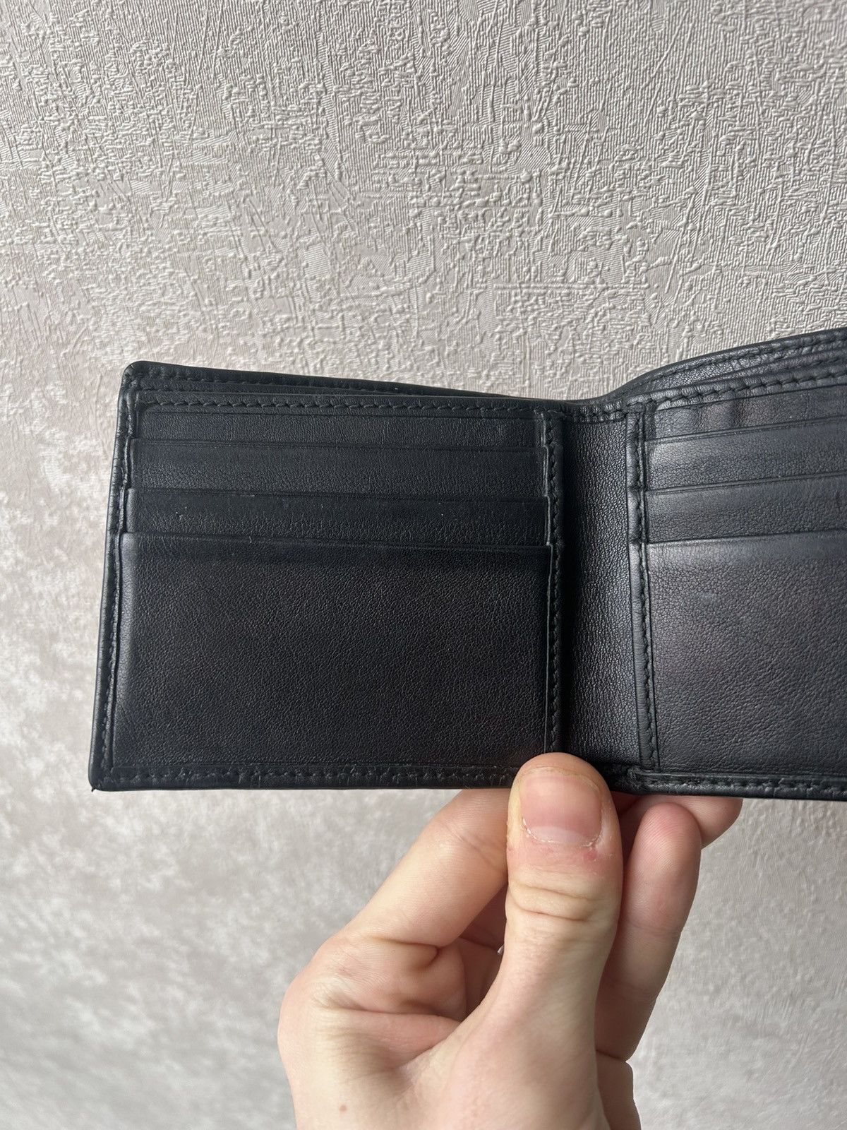 Gucci Gucci Monogram Leather Black Bifold Wallet Size ONE SIZE - 5 Thumbnail
