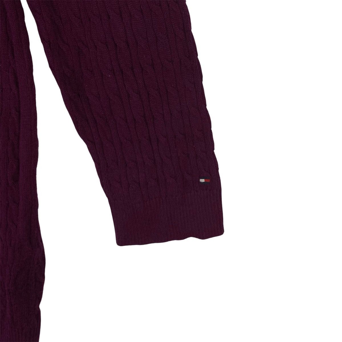Designer × Tommy Hilfiger × Vintage Vintage Tommy Hilfiger Sweater Ladies Large Purple Size M / US 6-8 / IT 42-44 - 4 Thumbnail