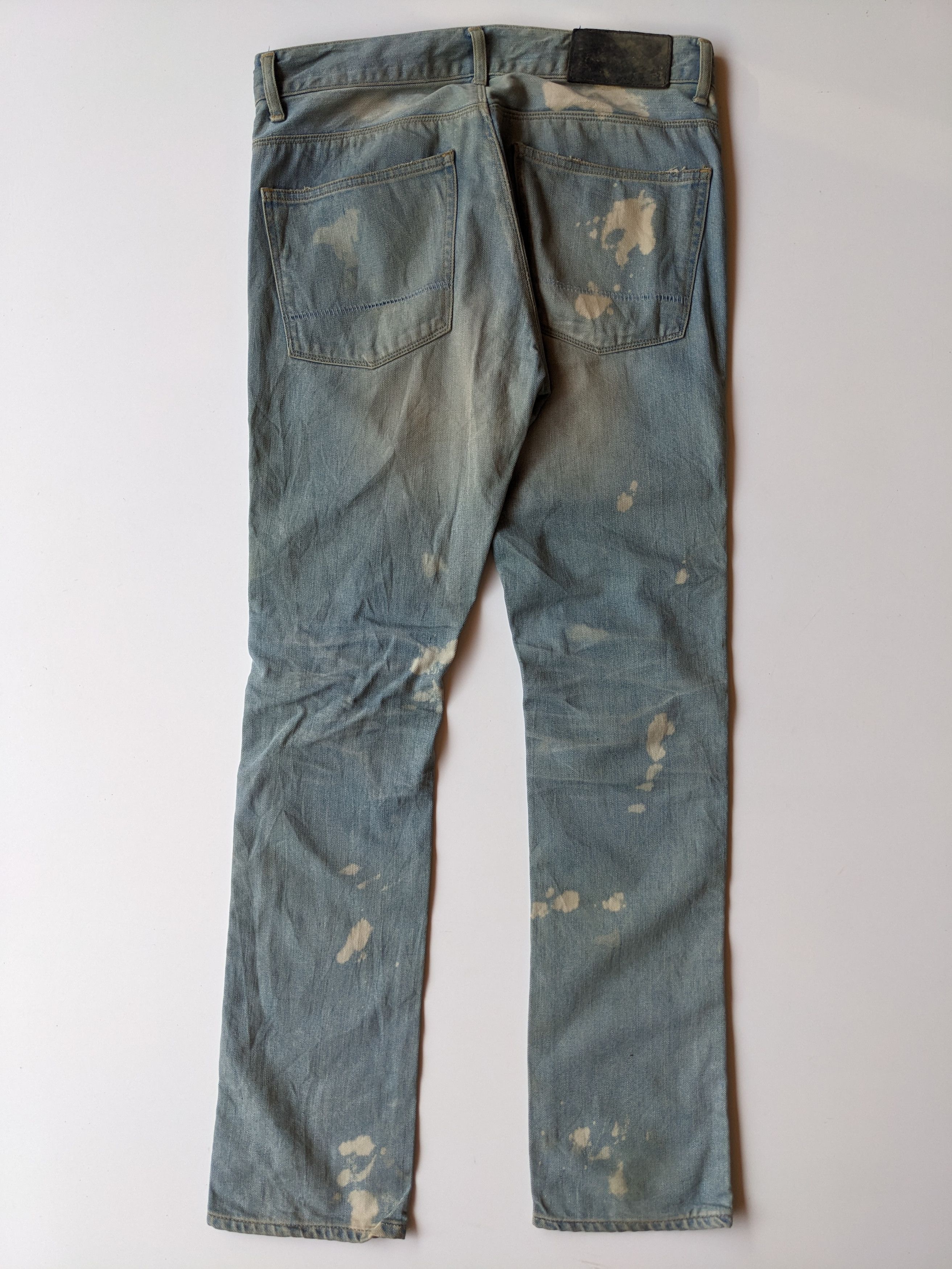 If Six Was Nine × Japanese Brand Acanthus ripped destroy straight jeans Size US 33 - 2 Thumbnail