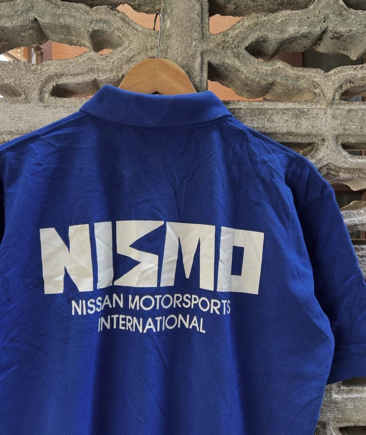 Nissan Vintage Nissan Nizmo Big Logo Blue Shirt Size US L / EU 52-54 / 3 - 3 Thumbnail