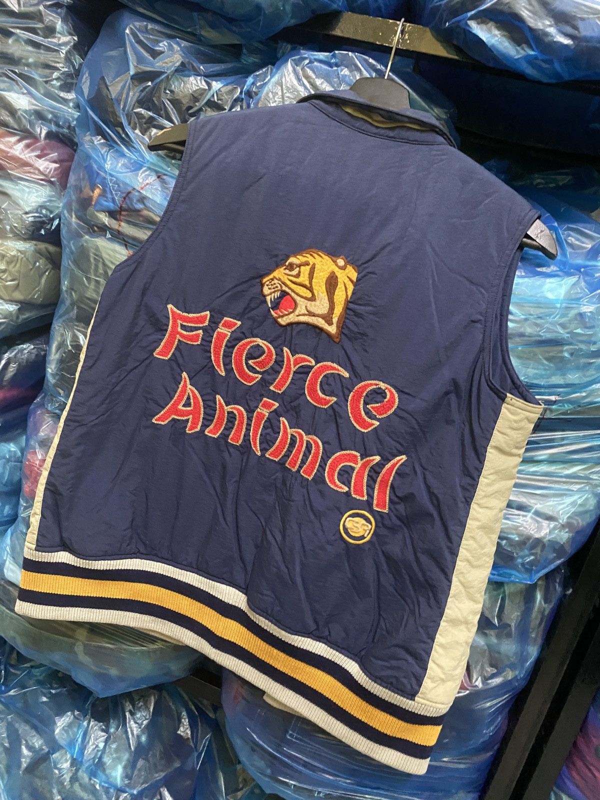 Japanese Brand Candy Stripper Fierce Animal Embroidered Tiger Vest Japan M Size US M / EU 48-50 / 2 - 9 Thumbnail