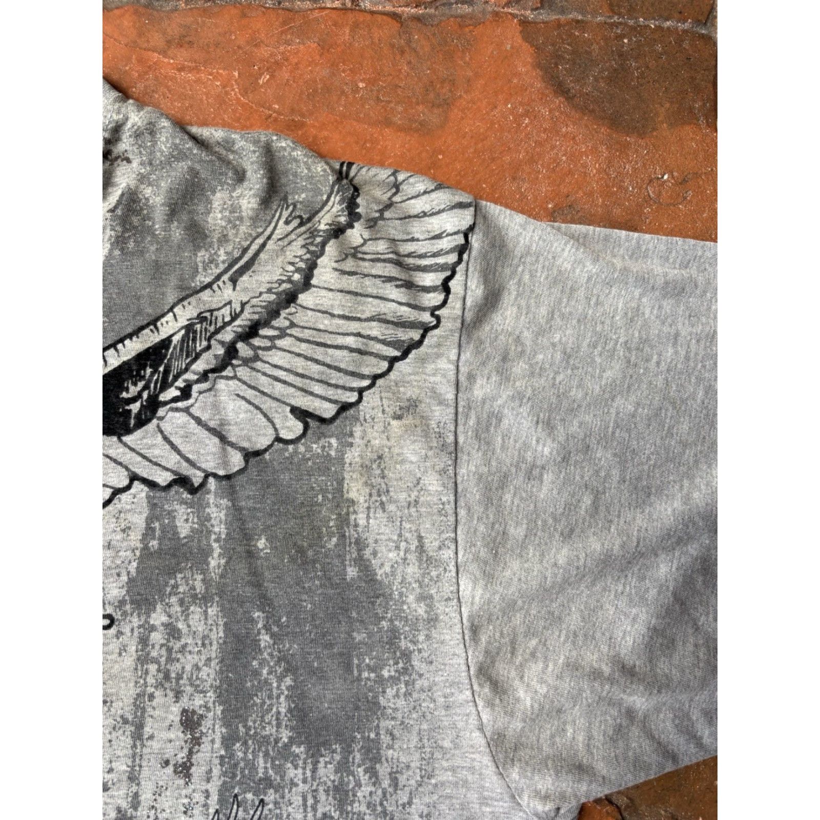 Karl Kani VINTAGE Karl Kani T-Shirt XL Gray Short Sleeve Crew Neck Graphic Print AOP Bird Grunge Hip-Hop Halloween Punk Rock Size US XL / EU 56 / 4 - 7 Thumbnail