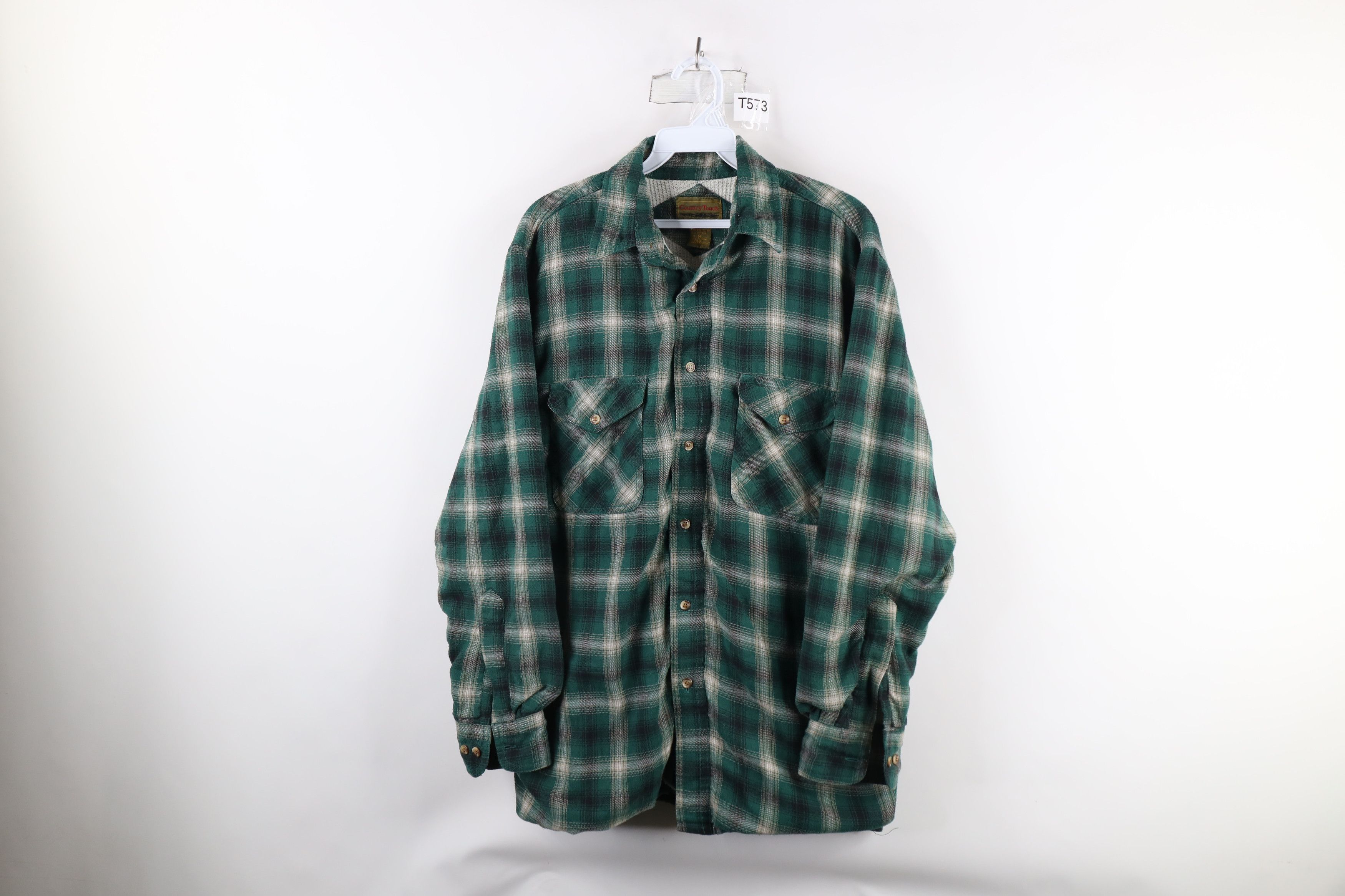 Vintage Vintage 90s Streetwear Thermal Lined Flannel Shirt Jacket Size US M / EU 48-50 / 2 - 1 Thumbnail