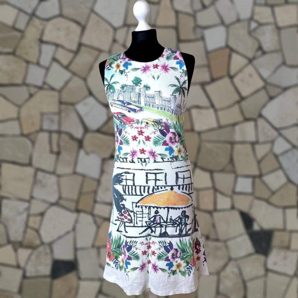 Desigual Desigual Dress S Womens A-Line Knee Length Multicoloured Dress color Multicoloured S WOMEN Dress Knee Length Desigual Size S / US 4 / IT 40 - 1 Thumbnail