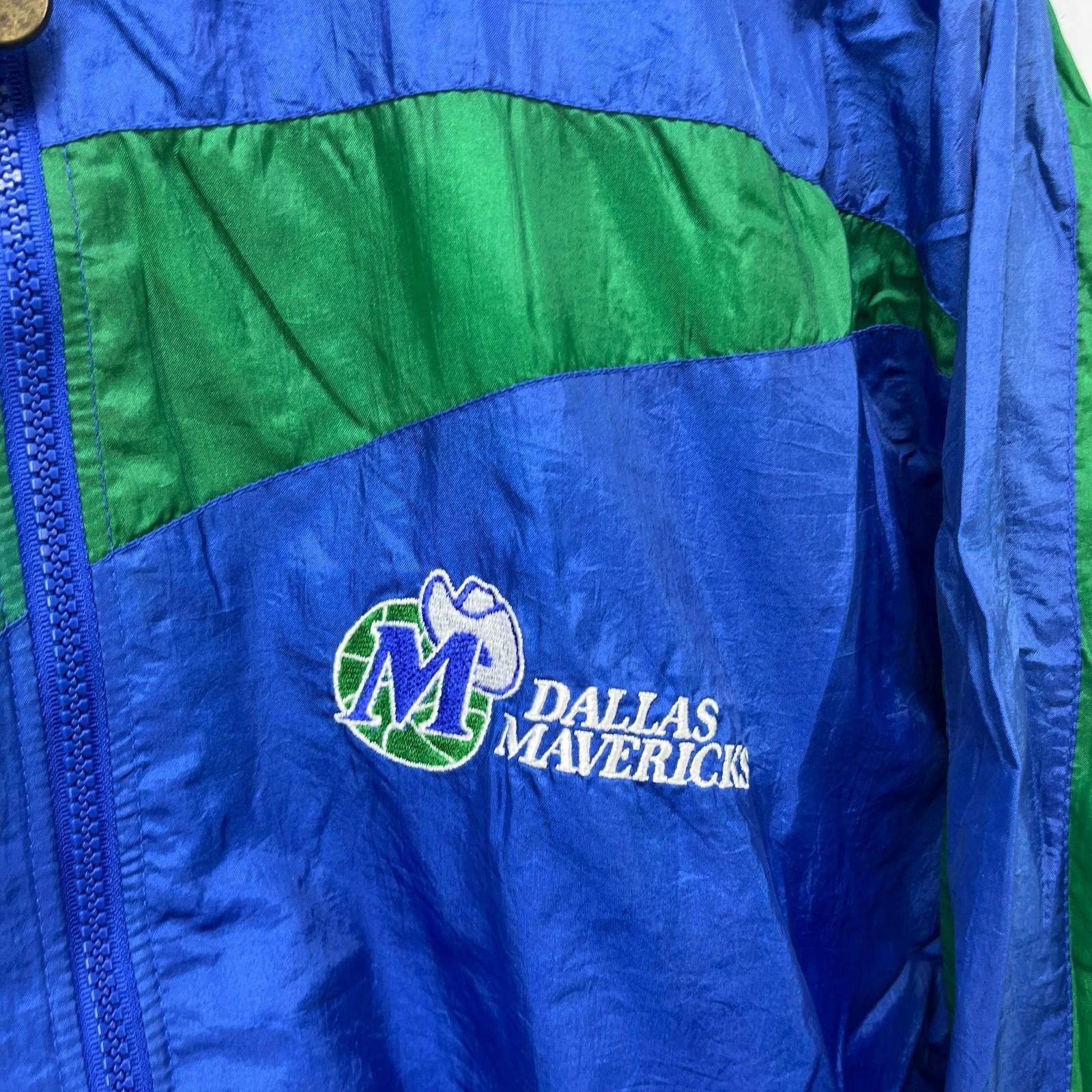 Pro Player Vintage Dallas Mavericks NBA Windbreaker Jacket Medium Size ONE SIZE - 3 Thumbnail