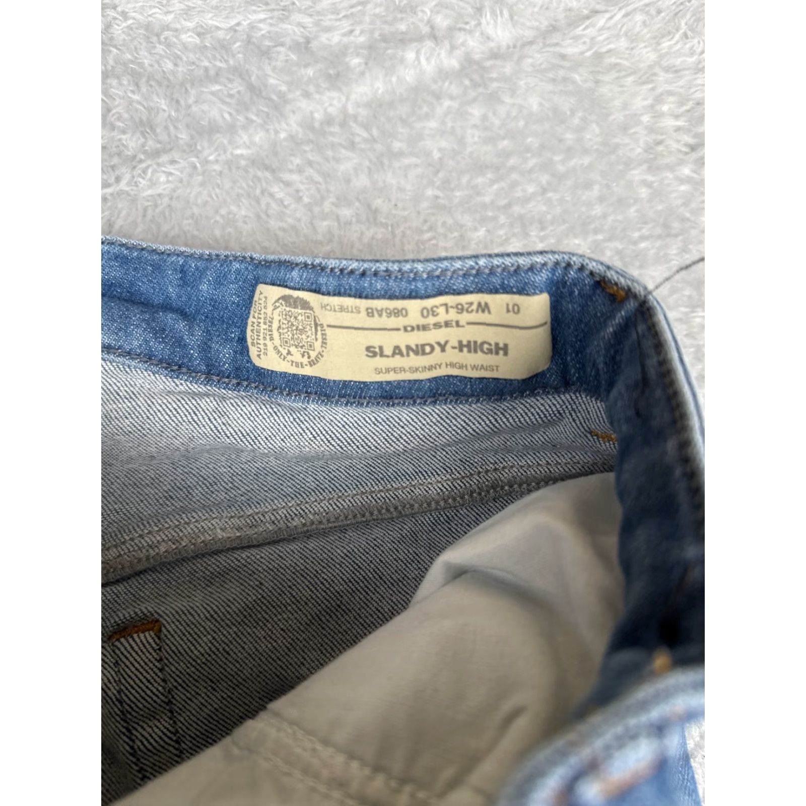 Diesel Diesel Womens Jeans Denim Blue 26 Regular 5-Pocket Distressed Stretch Skinny Size 26" / US 2 / IT 38 - 6 Thumbnail